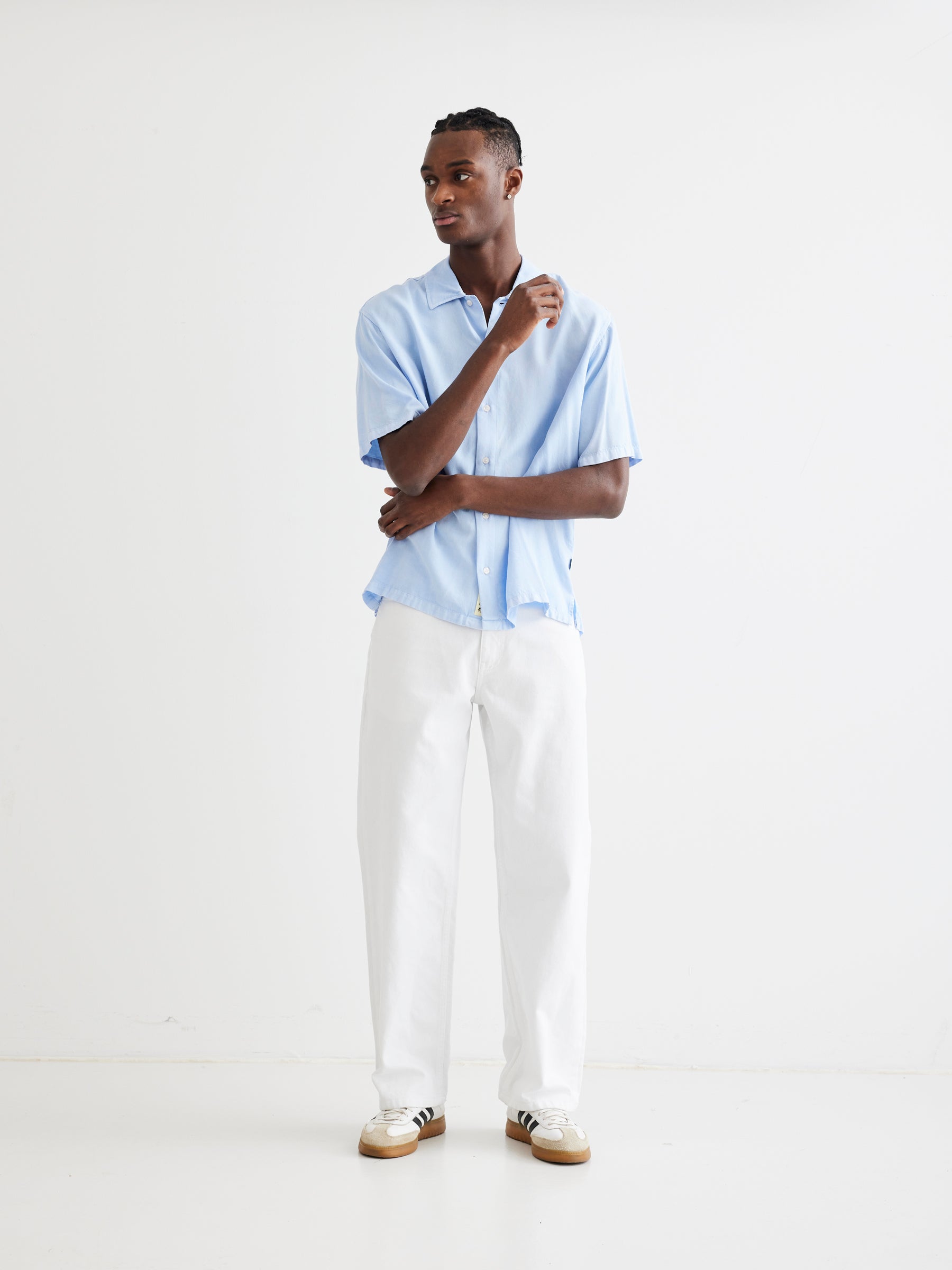 Banks Tencel Shirt - Light Blue