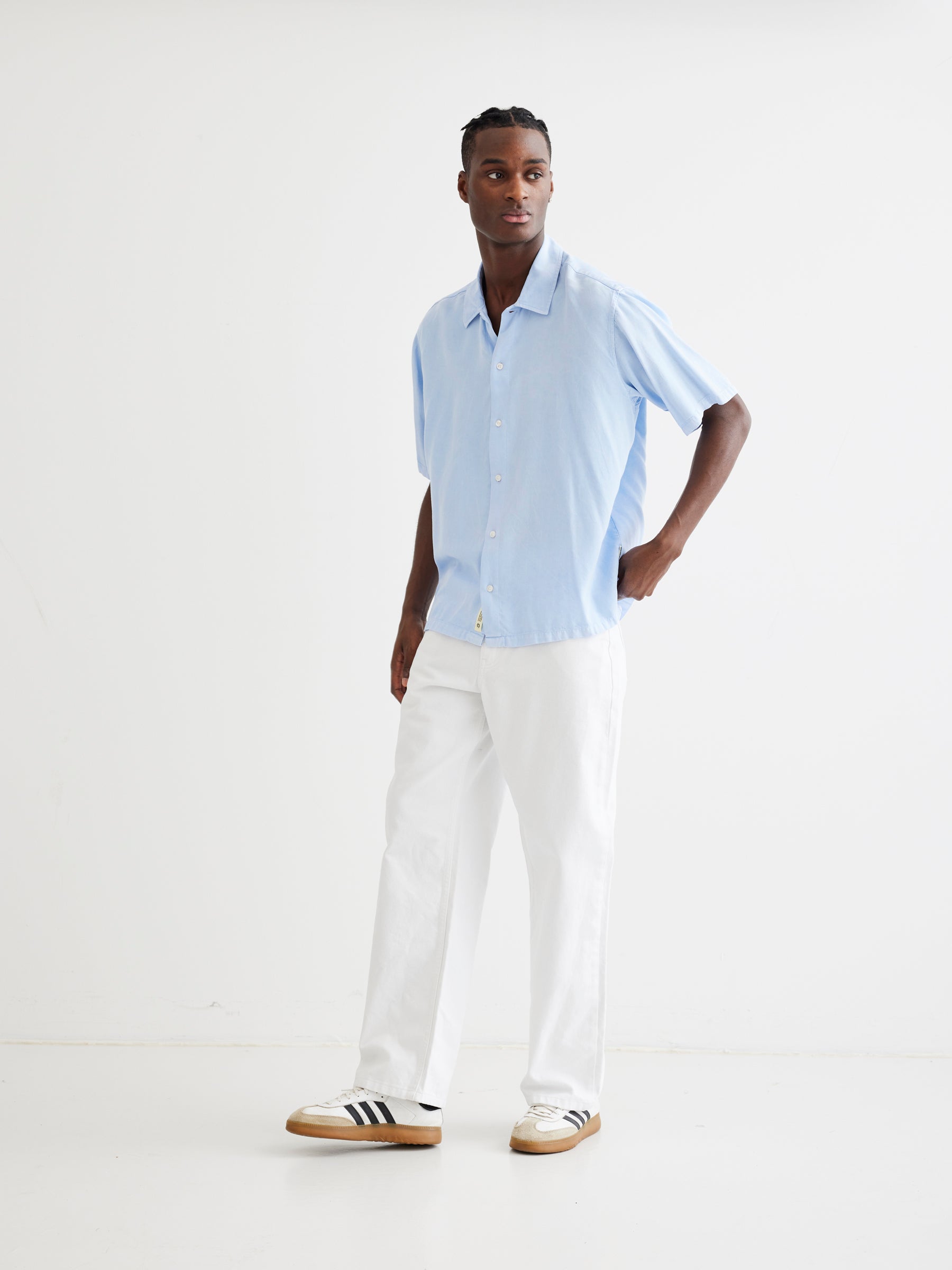 Banks Tencel Shirt - Light Blue