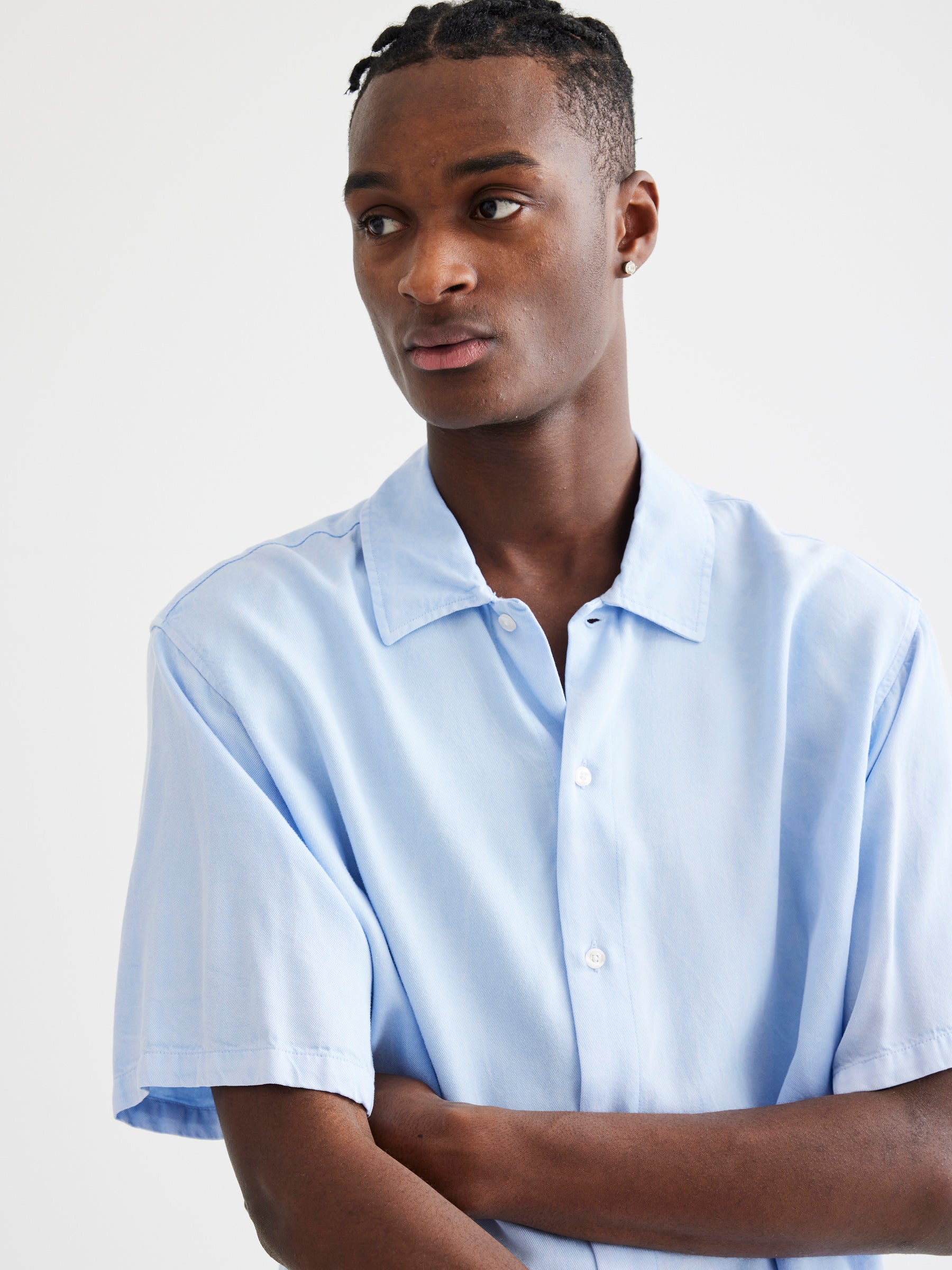 Banks Tencel Shirt - Light Blue