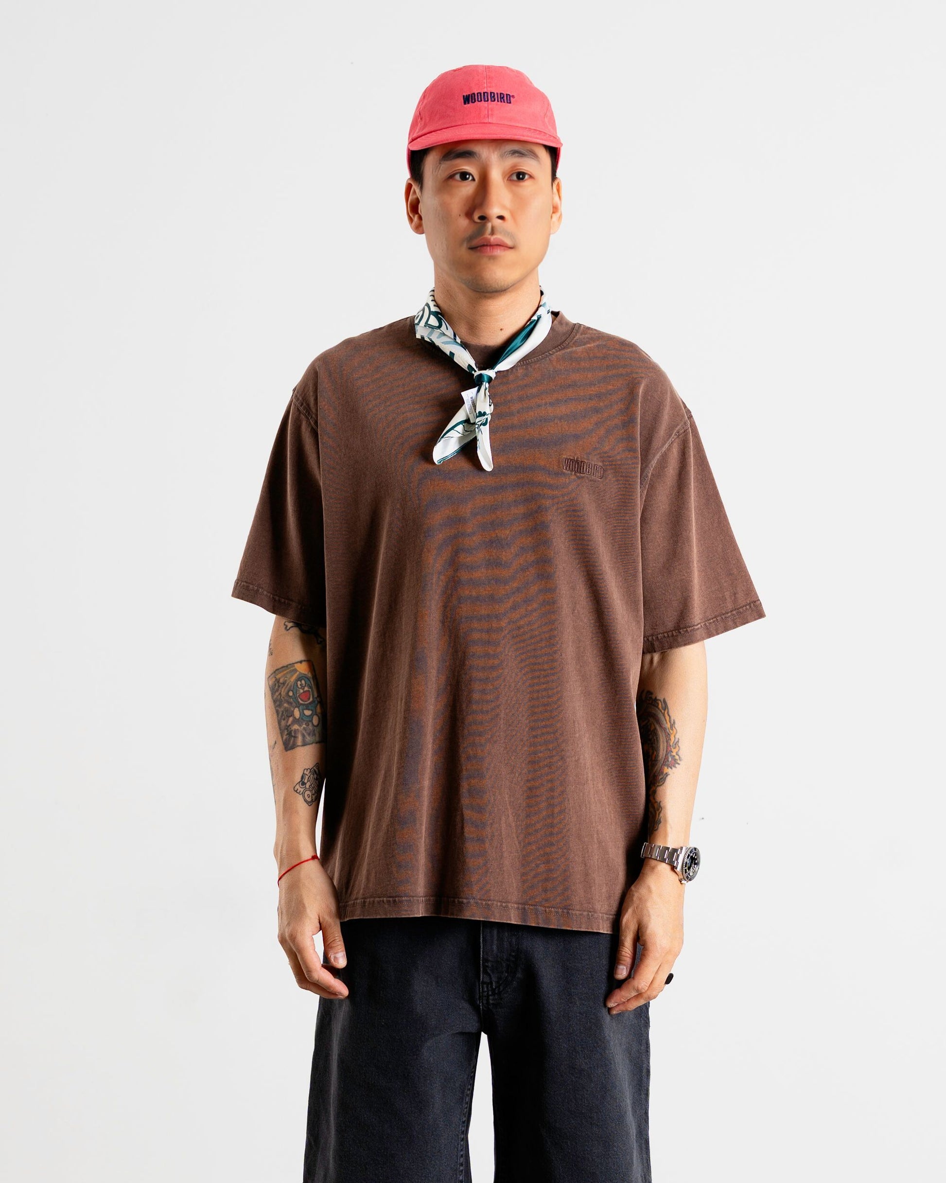 Baine Washed Tee - Brown
