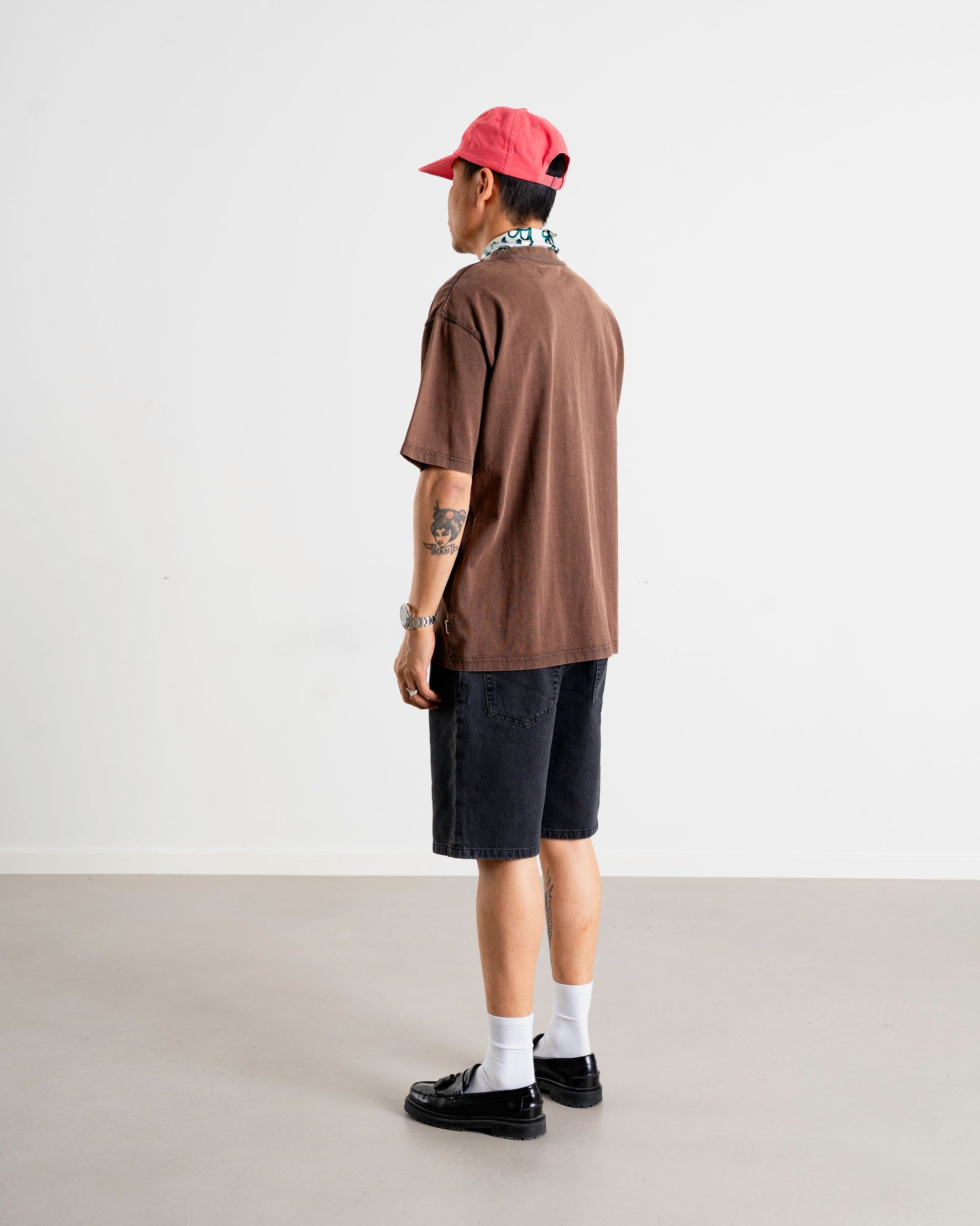 Baine Washed Tee - Brown