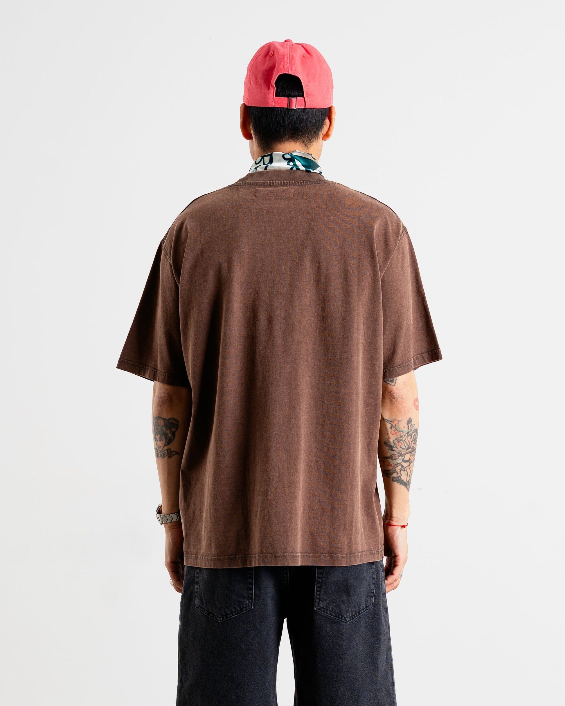 Baine Washed Tee - Brown