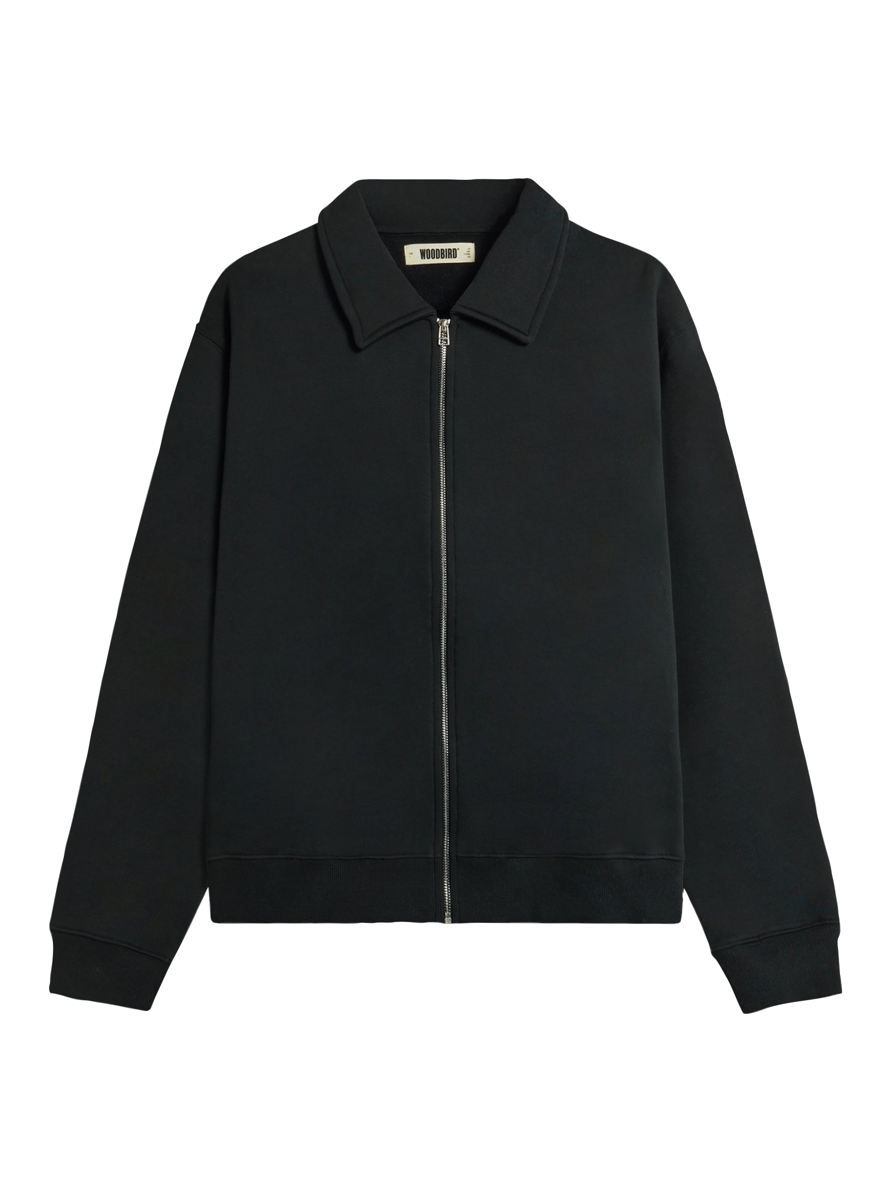 Tom Full Zip Polo - Black