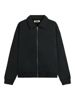Tom Full Zip Polo - Black