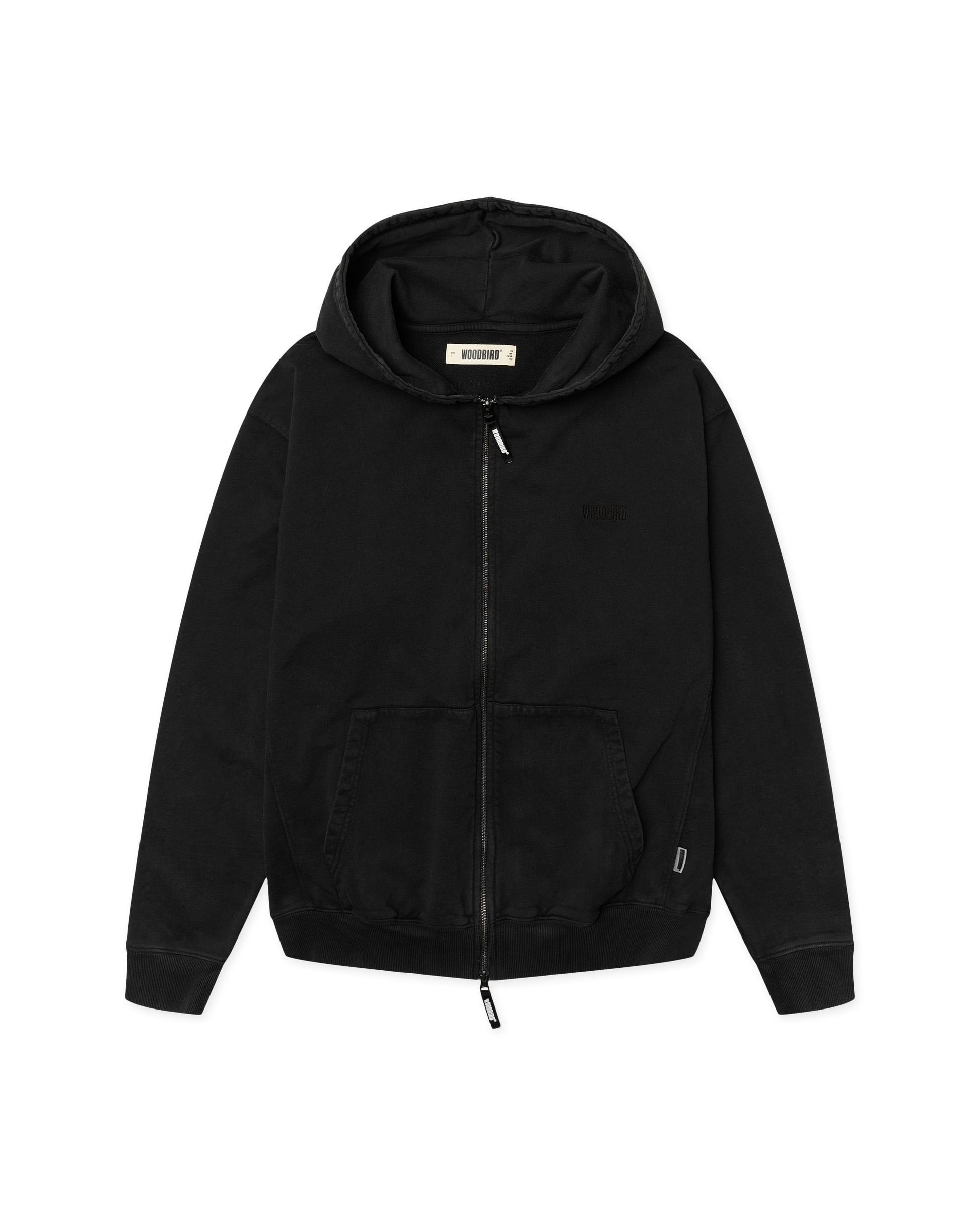 Pacs Warp Acid Zip Hoodie - Washed Black