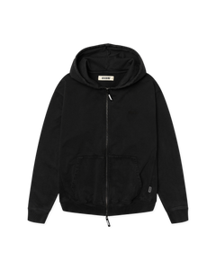 Pacs Warp Acid Zip Hoodie - Washed Black