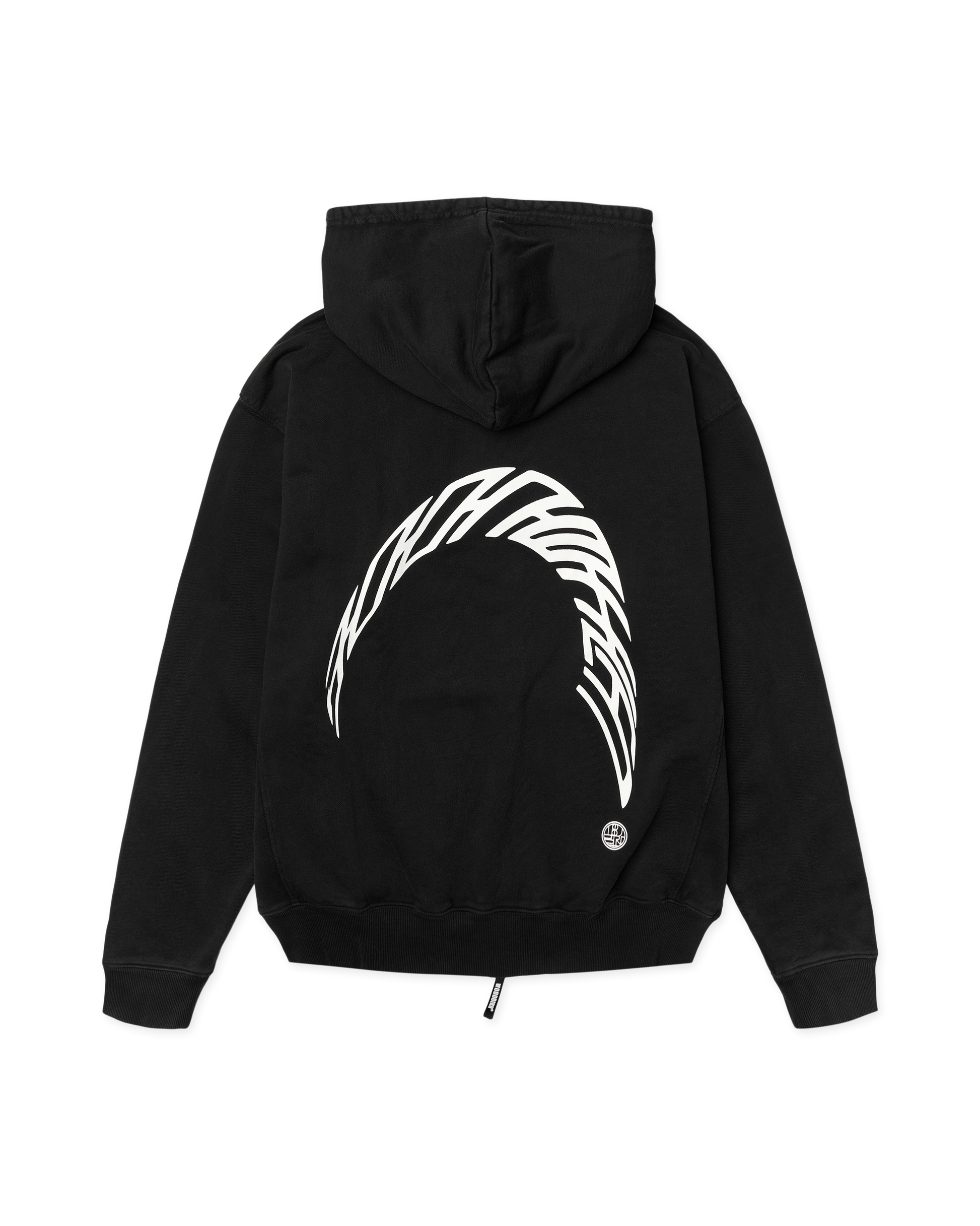 Pacs Warp Acid Zip Hoodie - Washed Black