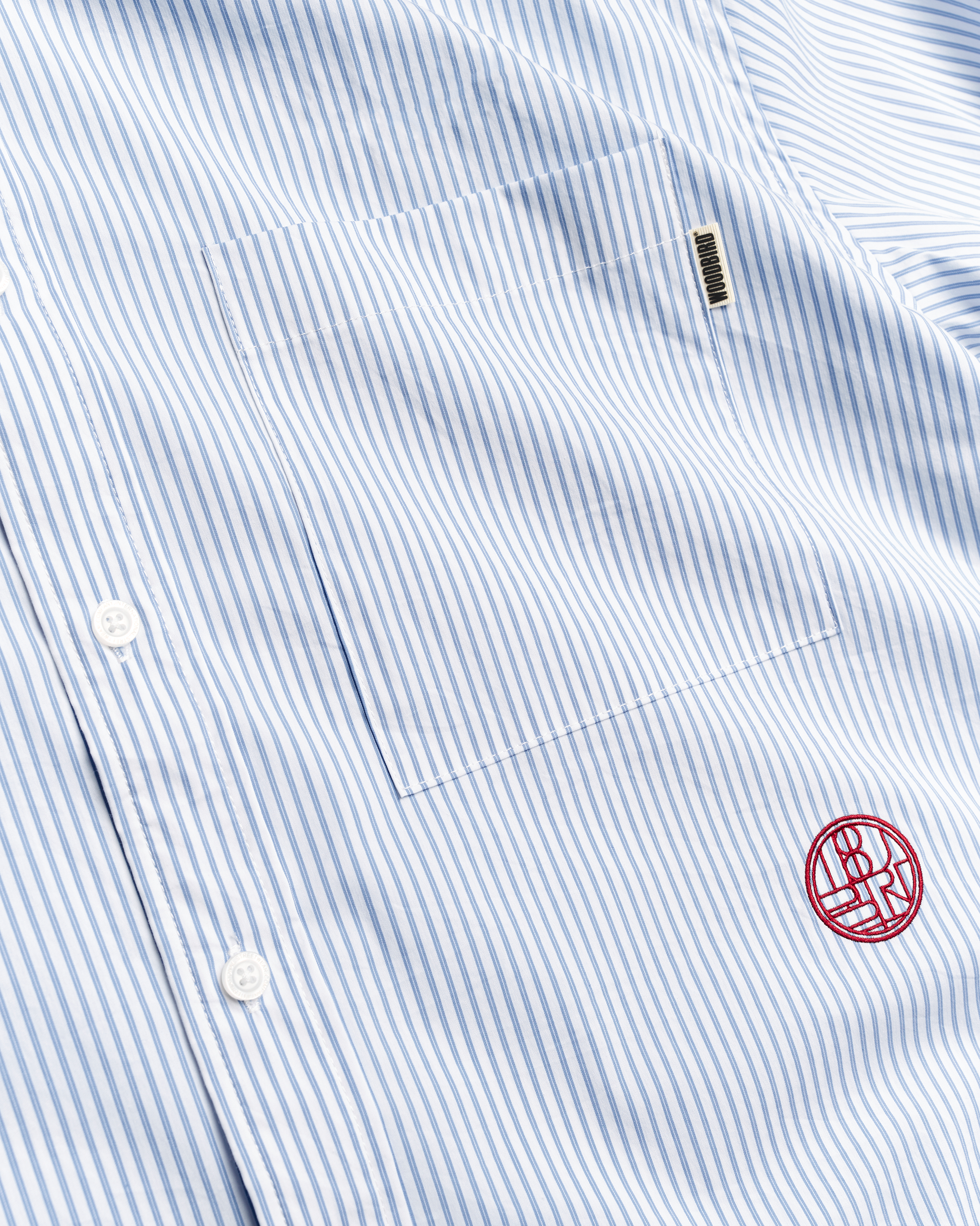 Buzo Stripe EMB Shirt - White/Blue