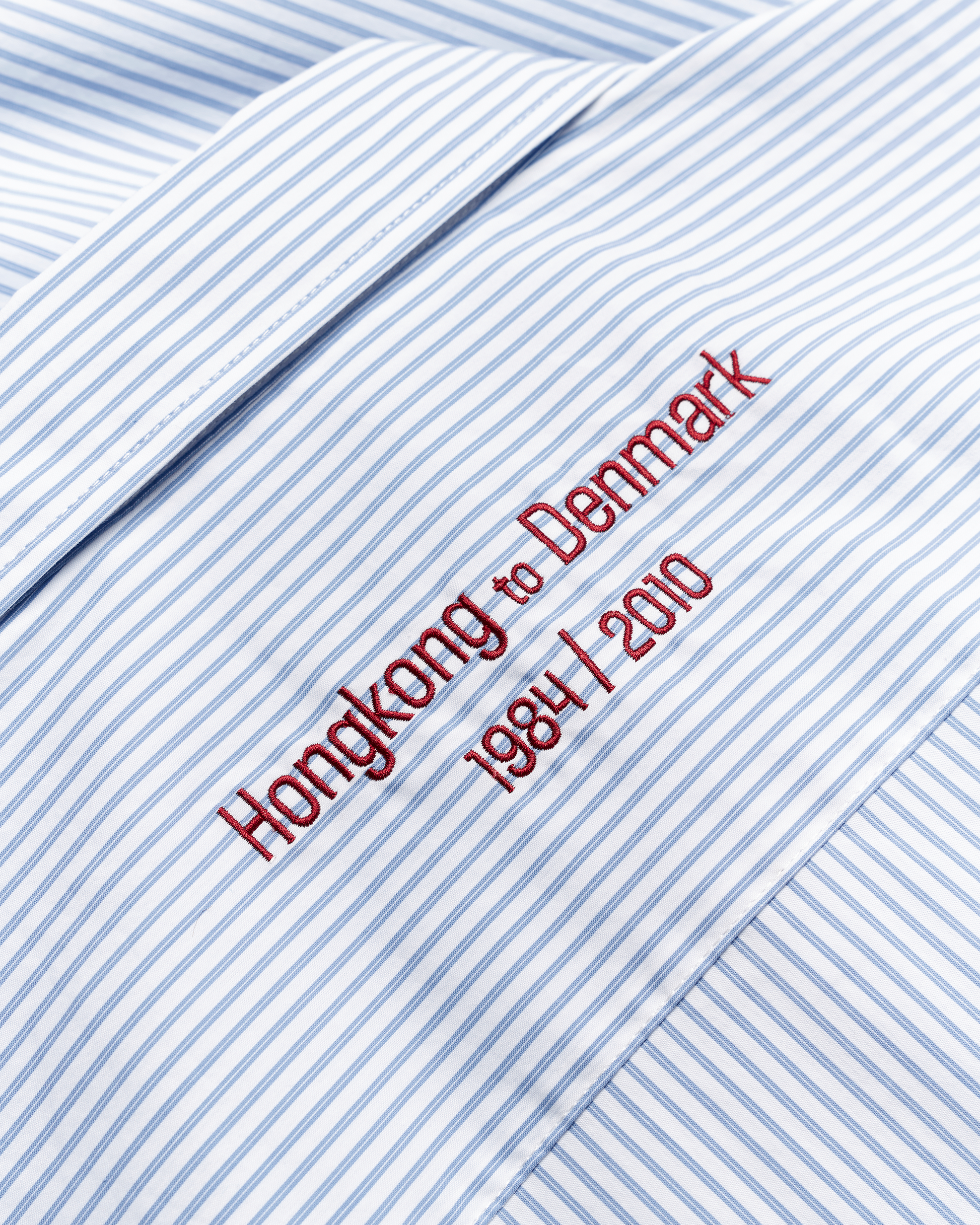 Buzo Stripe EMB Shirt - White/Blue