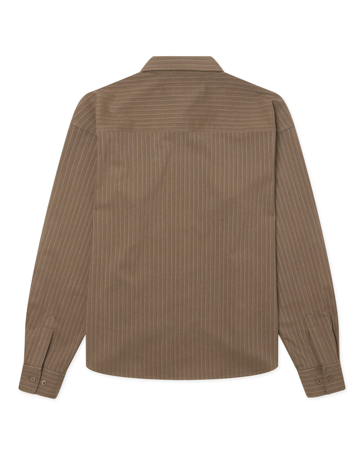Xing HB Stripe Shirt - Dark Olive
