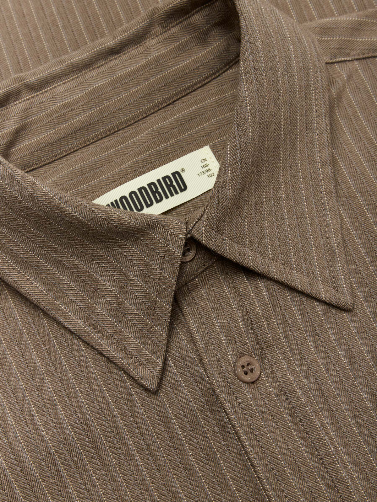 Xing HB Stripe Shirt - Dark Olive