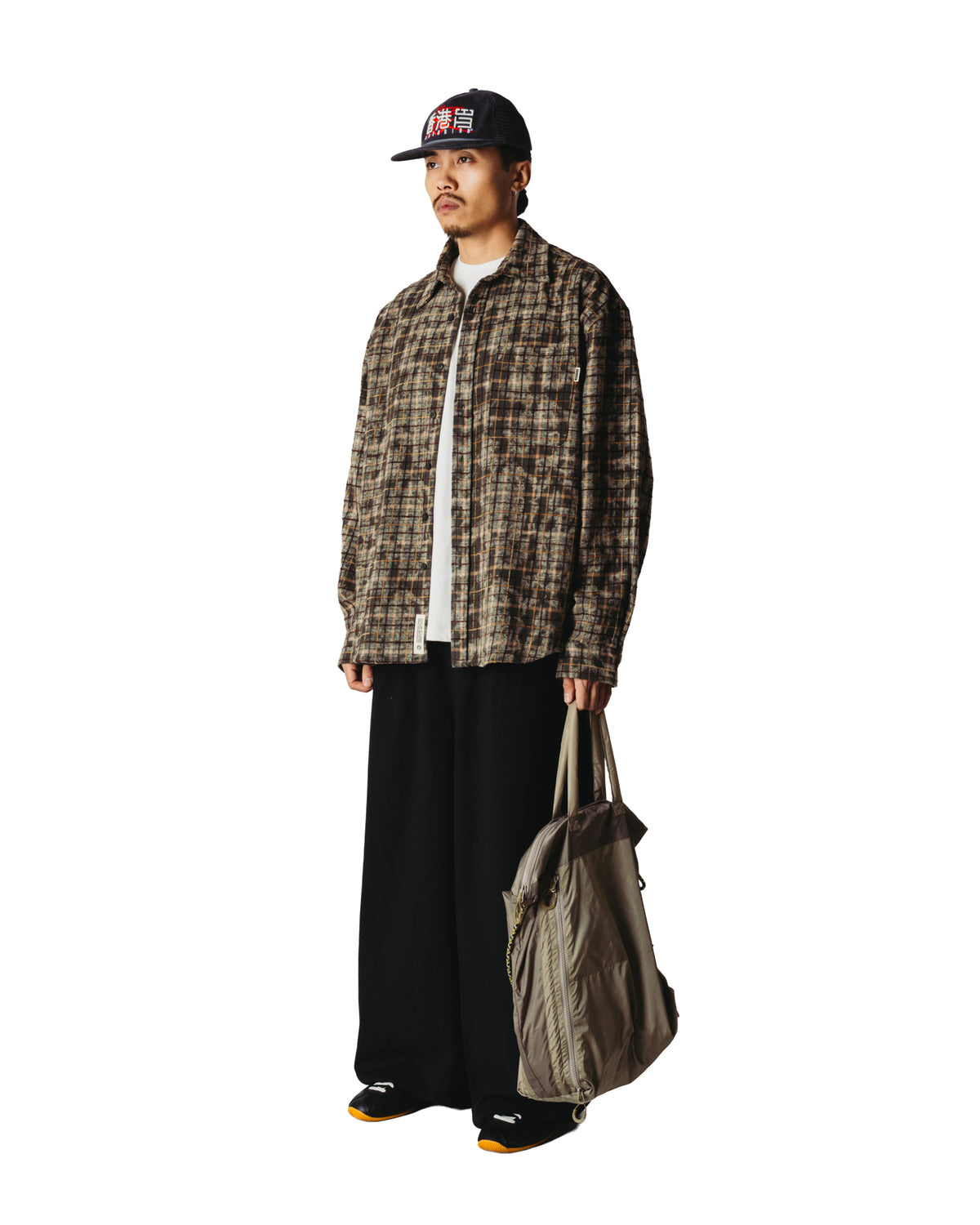 Jong Wash Check Shirt - Honey-Dark Olive