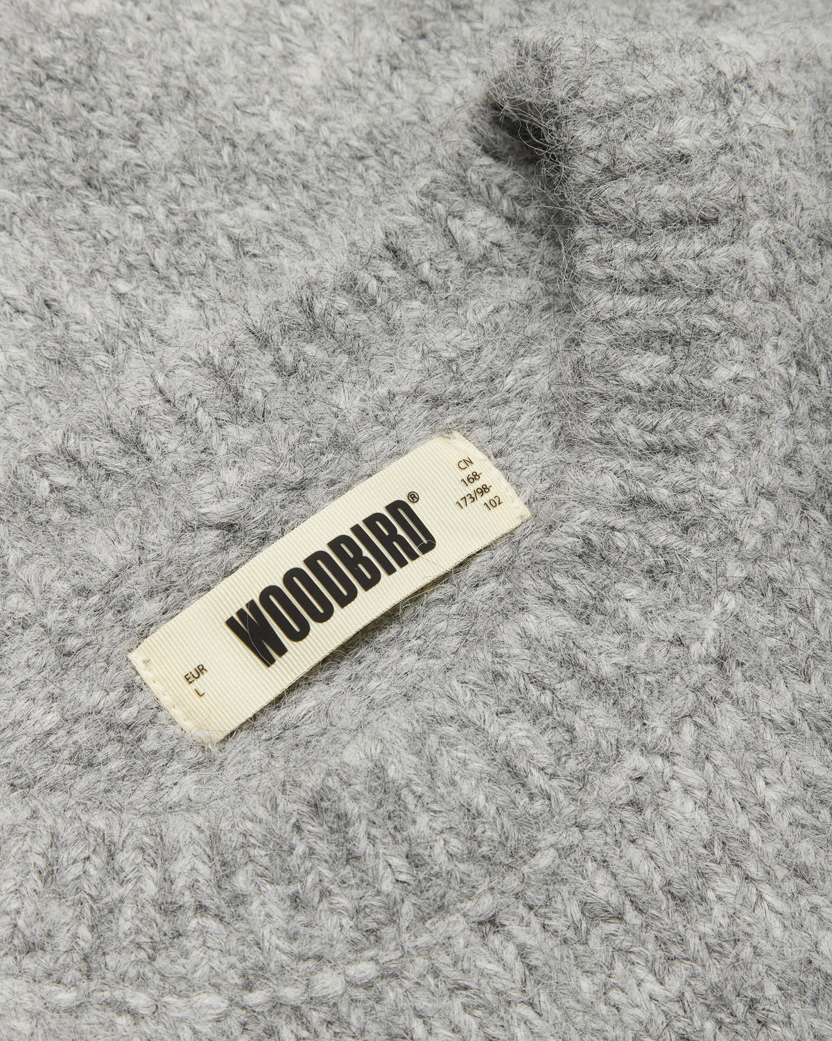 Kurt Mohairy Crew - Dark Grey Melange