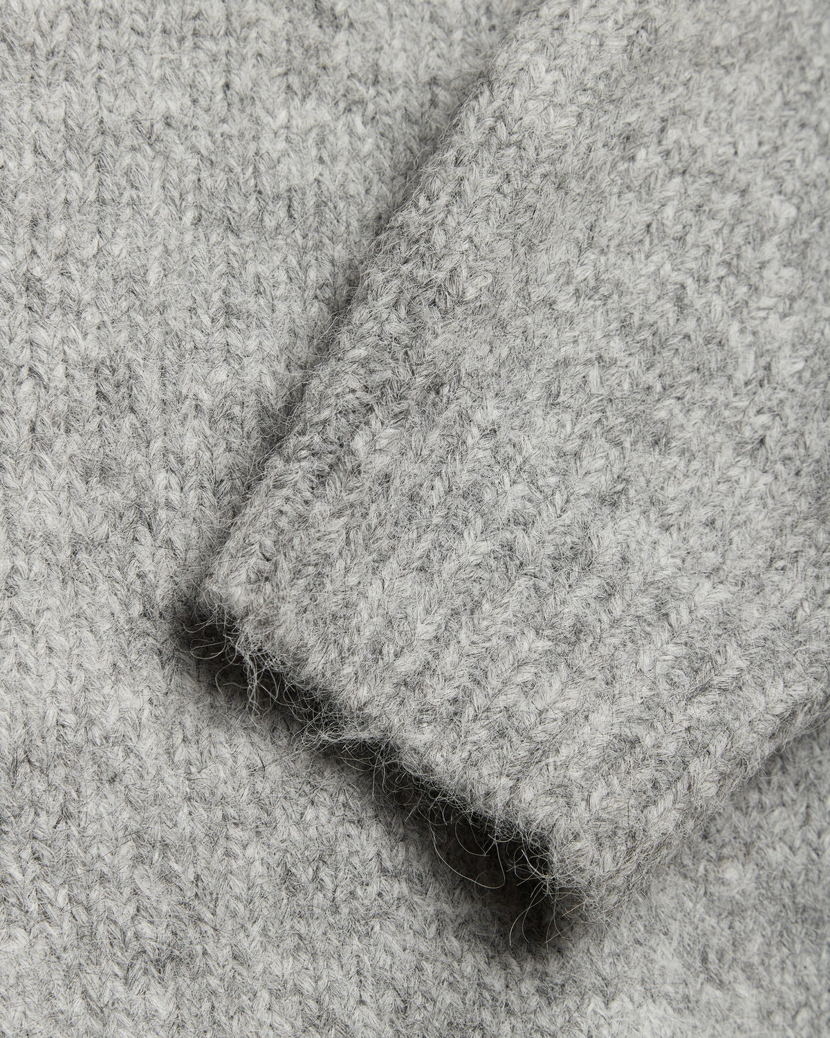 Kurt Mohairy Crew - Dark Grey Melange