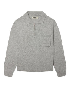 Kang 1/2 Zip Polo - Grey