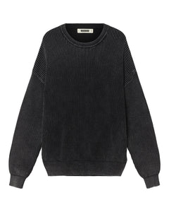 Sake Washed Crew - Washed Black