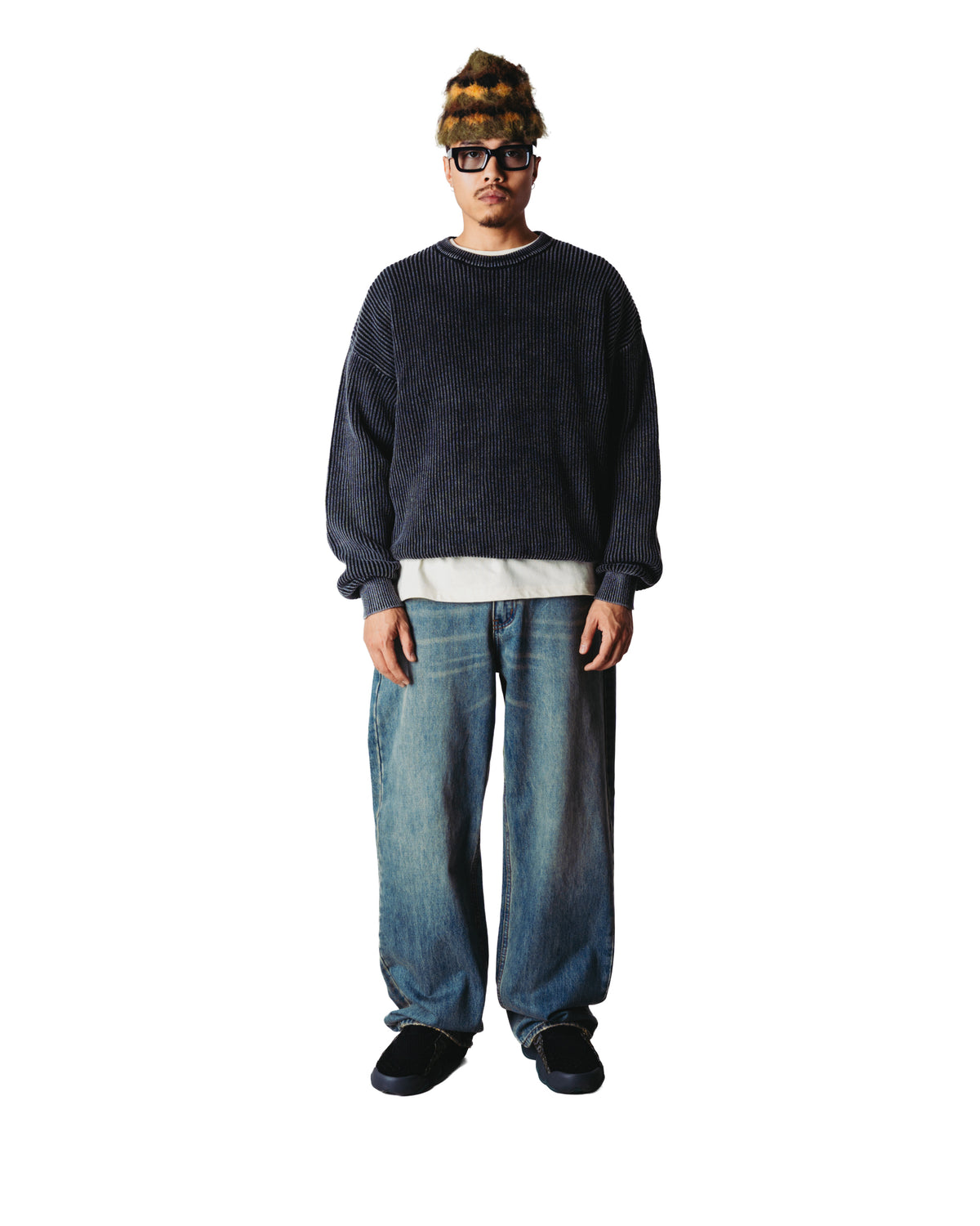 Sake Washed Crew - Washed Black