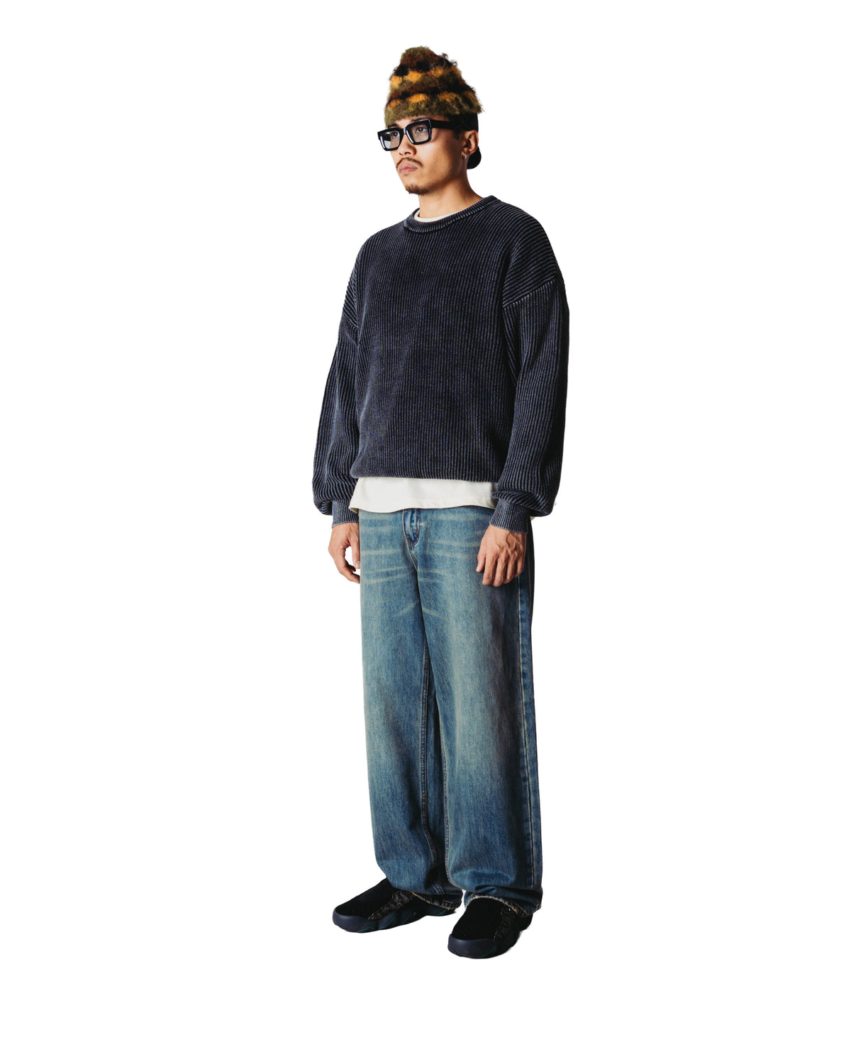 Sake Washed Crew - Washed Black