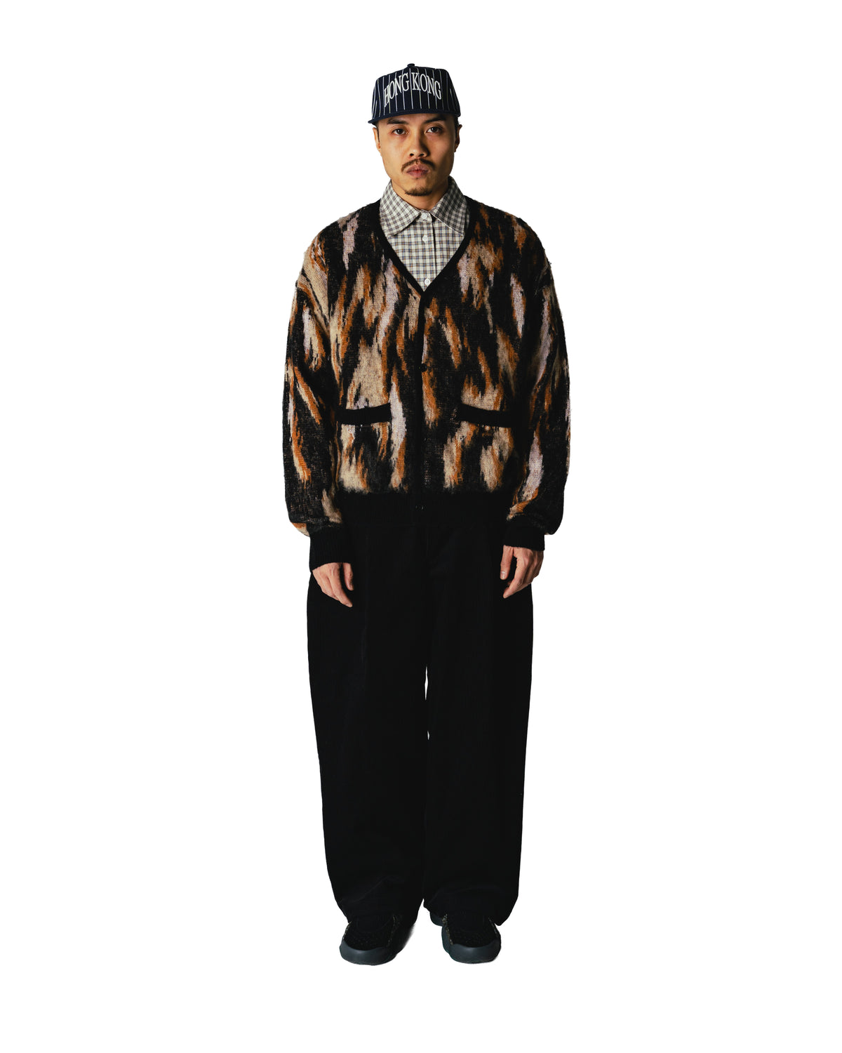 Oni Multi Cardigan - Sand-Black