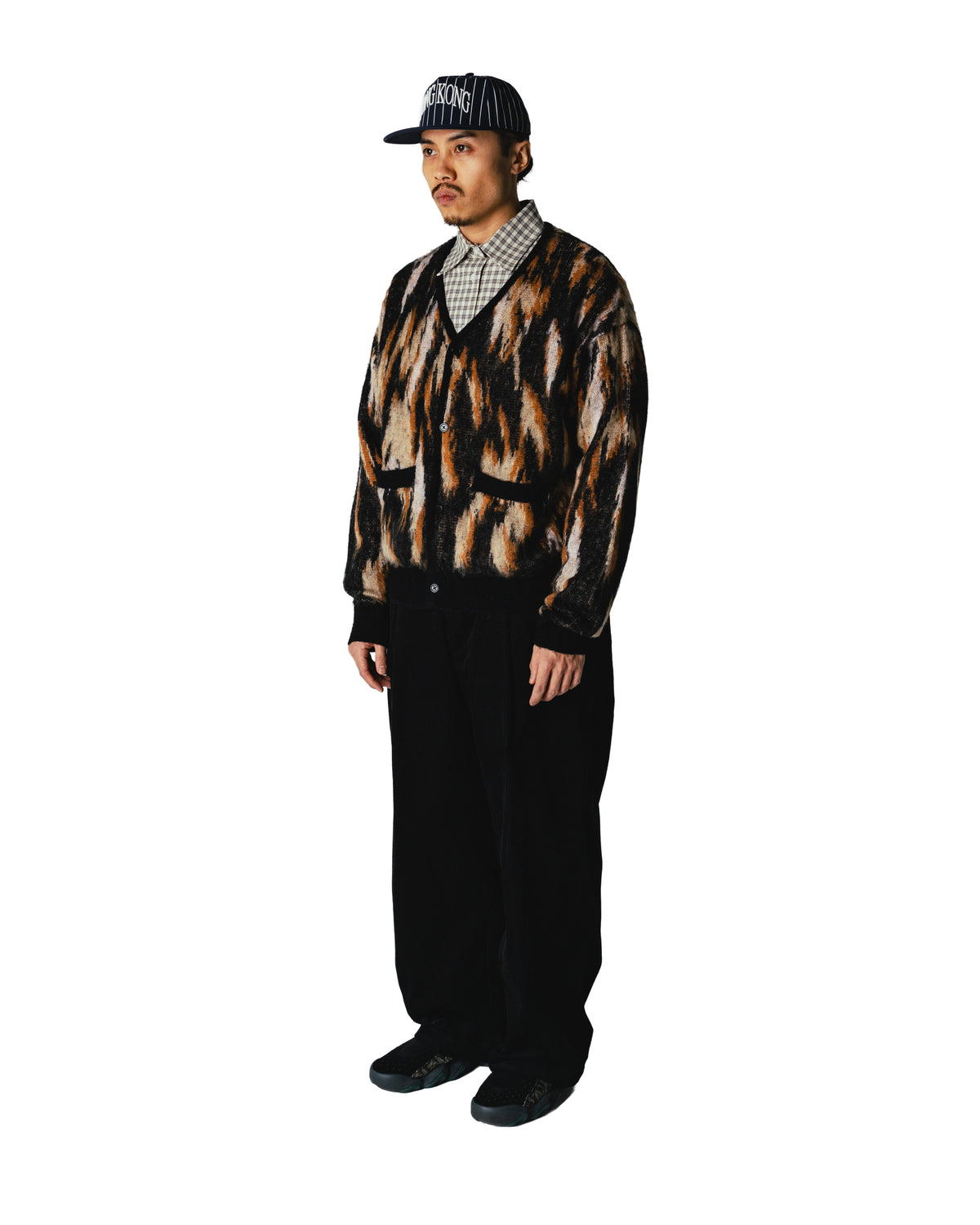 Oni Multi Cardigan - Sand-Black