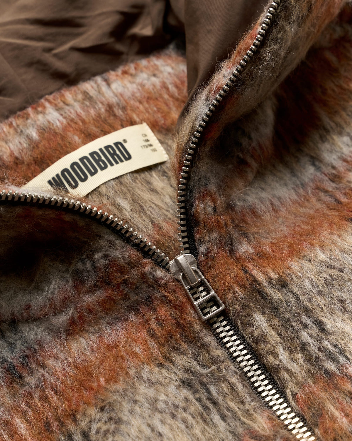 Sheng Zip Hoodie Jacket - Burnt Red-Sand