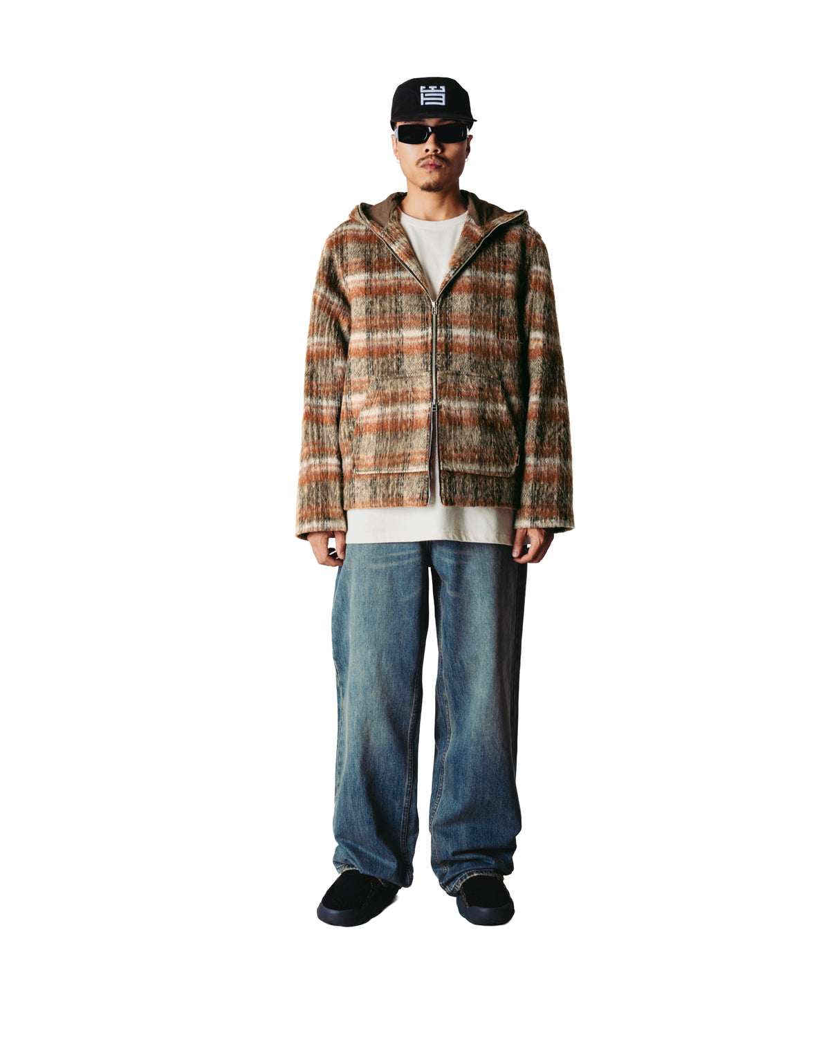 Sheng Zip Hoodie Jacket - Burnt Red-Sand