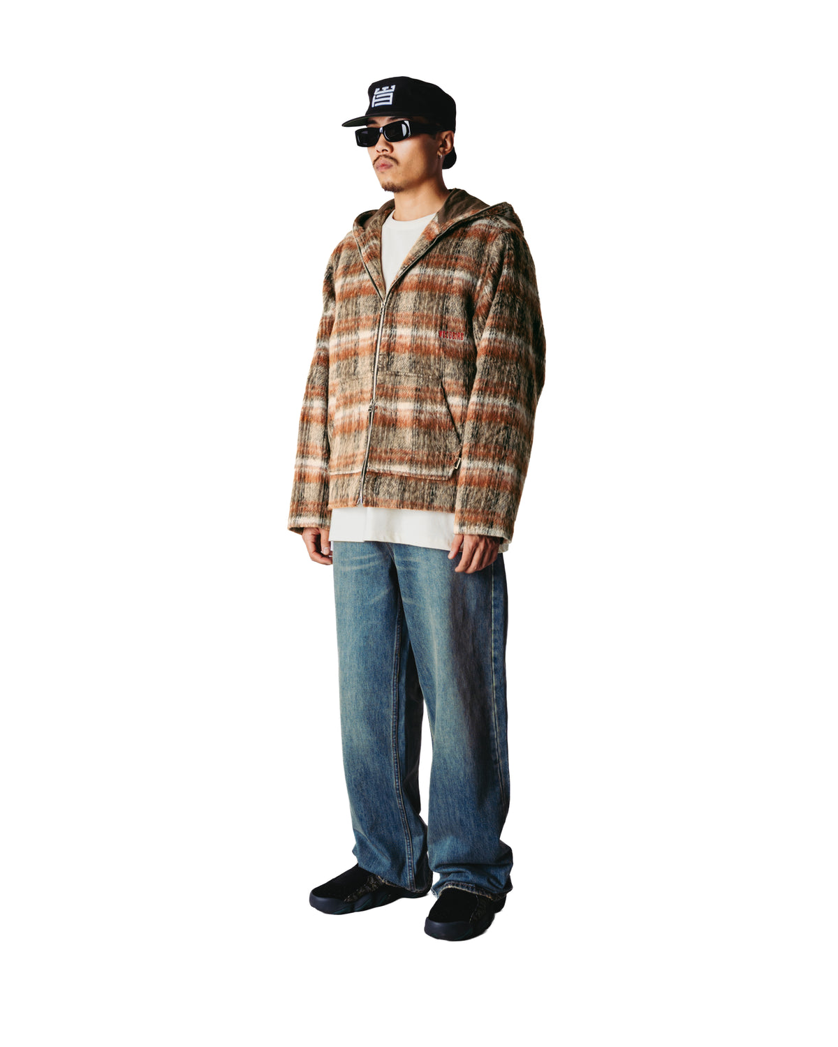 Sheng Zip Hoodie Jacket - Burnt Red-Sand