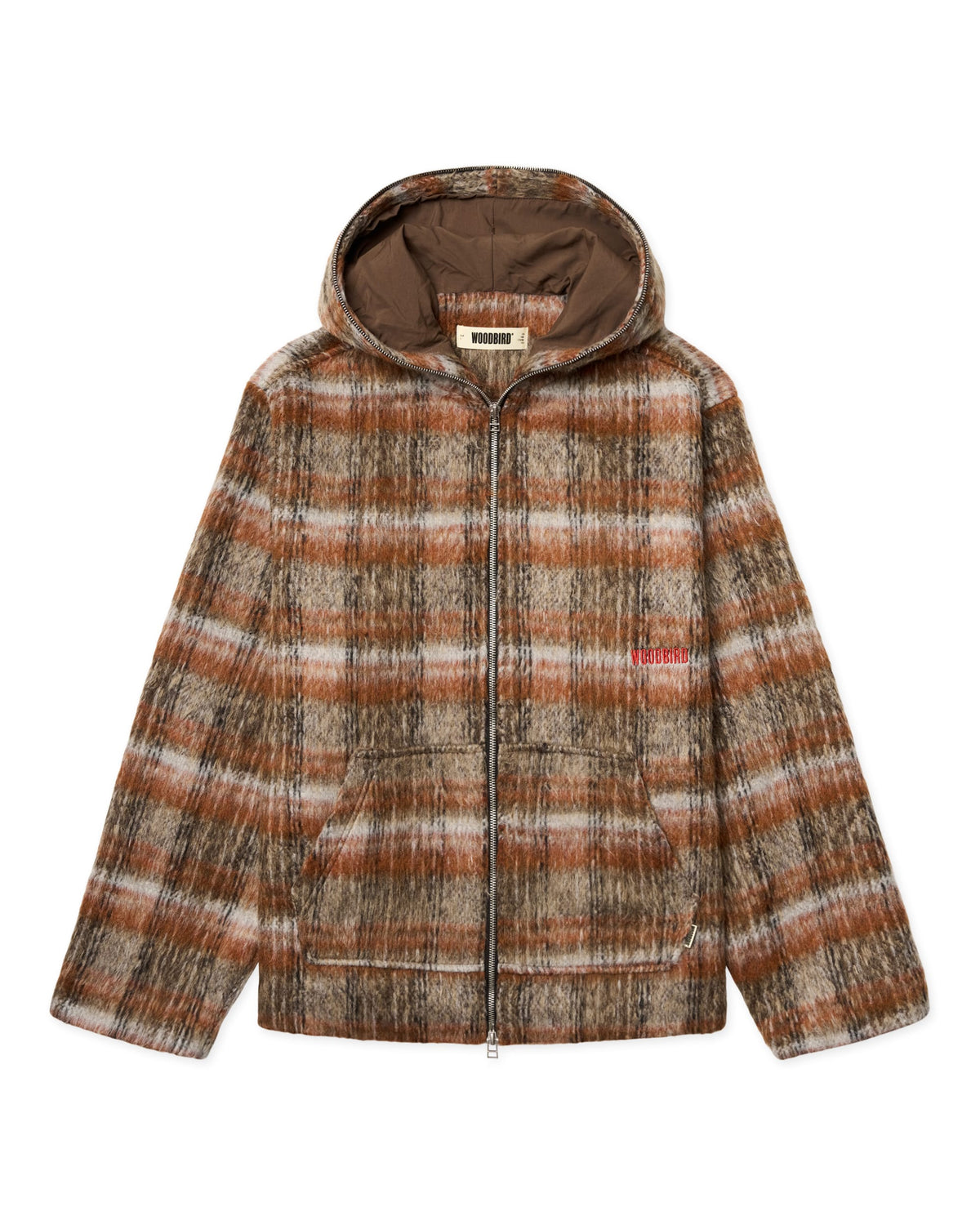 Sheng Zip Hoodie Jacket - Burnt Red-Sand