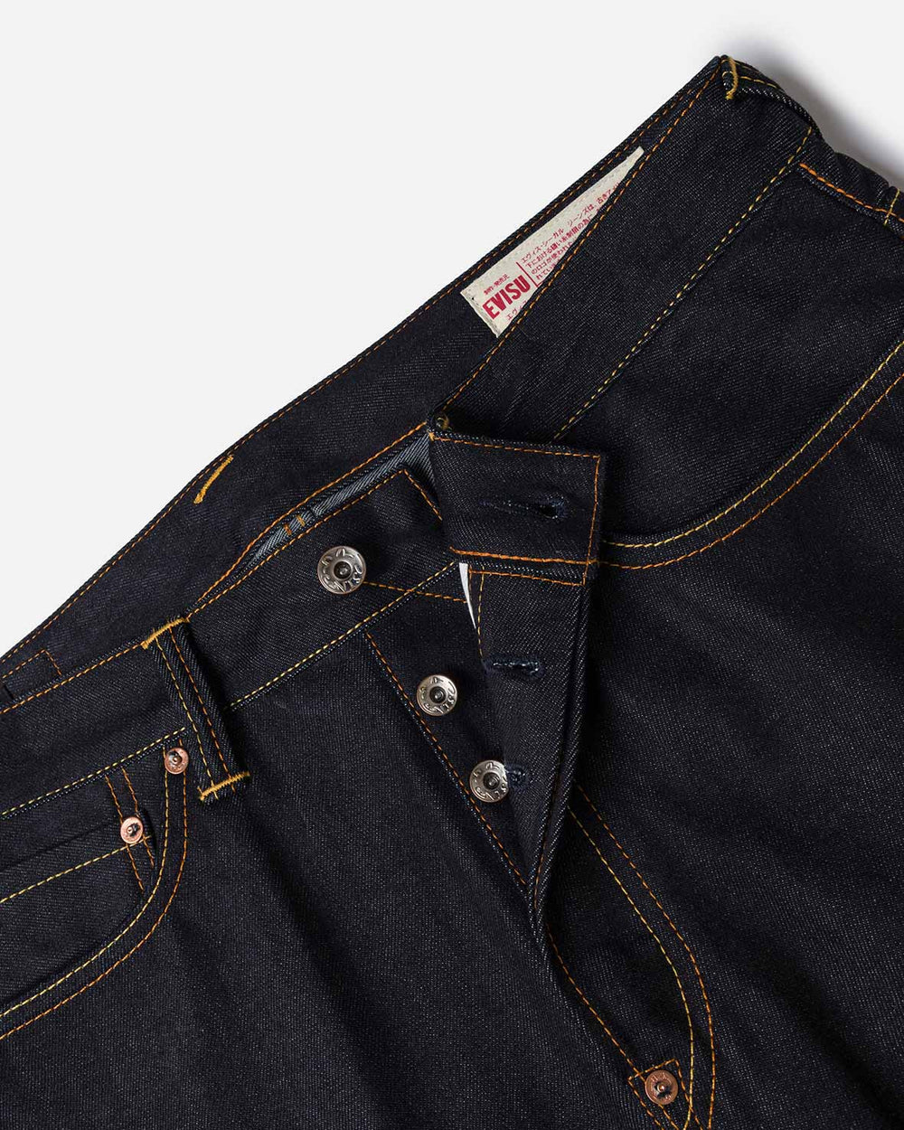 White Seagull Printed Pocket Jeans - Raw Indigo