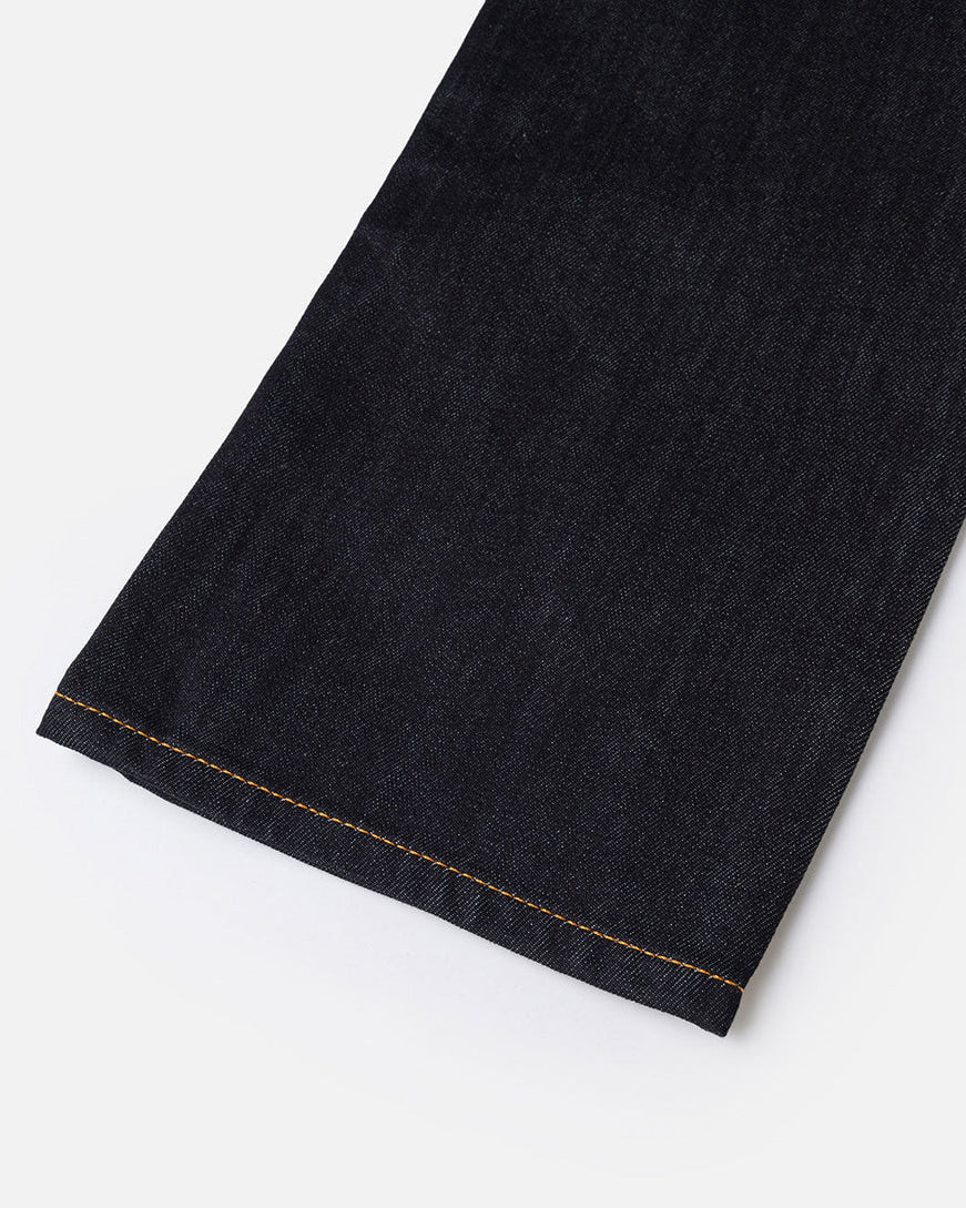 White Seagull Printed Pocket Jeans - Raw Indigo
