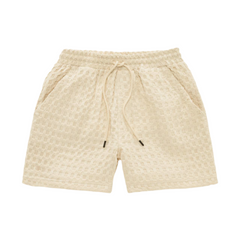 Porto Waffle Shorts - Ecru