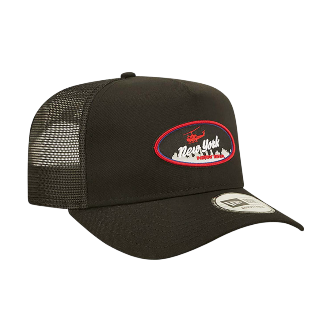 9Forty A-Frame Oval State Trucker Newera - Black/Pink