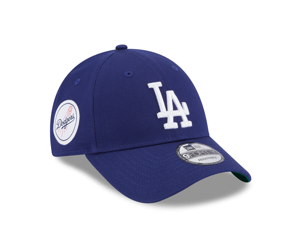 9Forty Team Side Patch - Los Angeles Dodgers Dark Royal/White