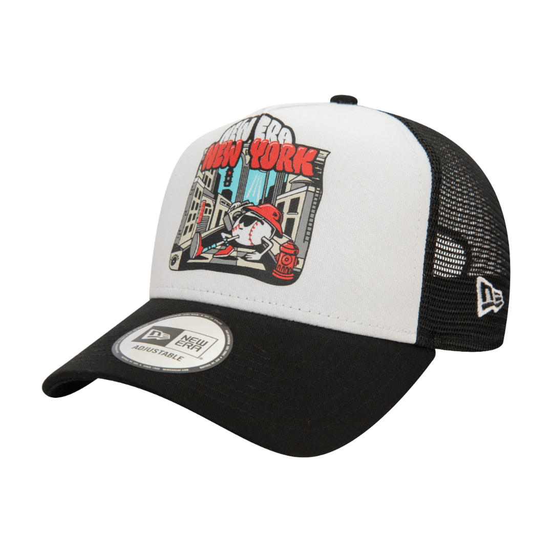 9Forty Aframe Trucker Graphic Print - Black