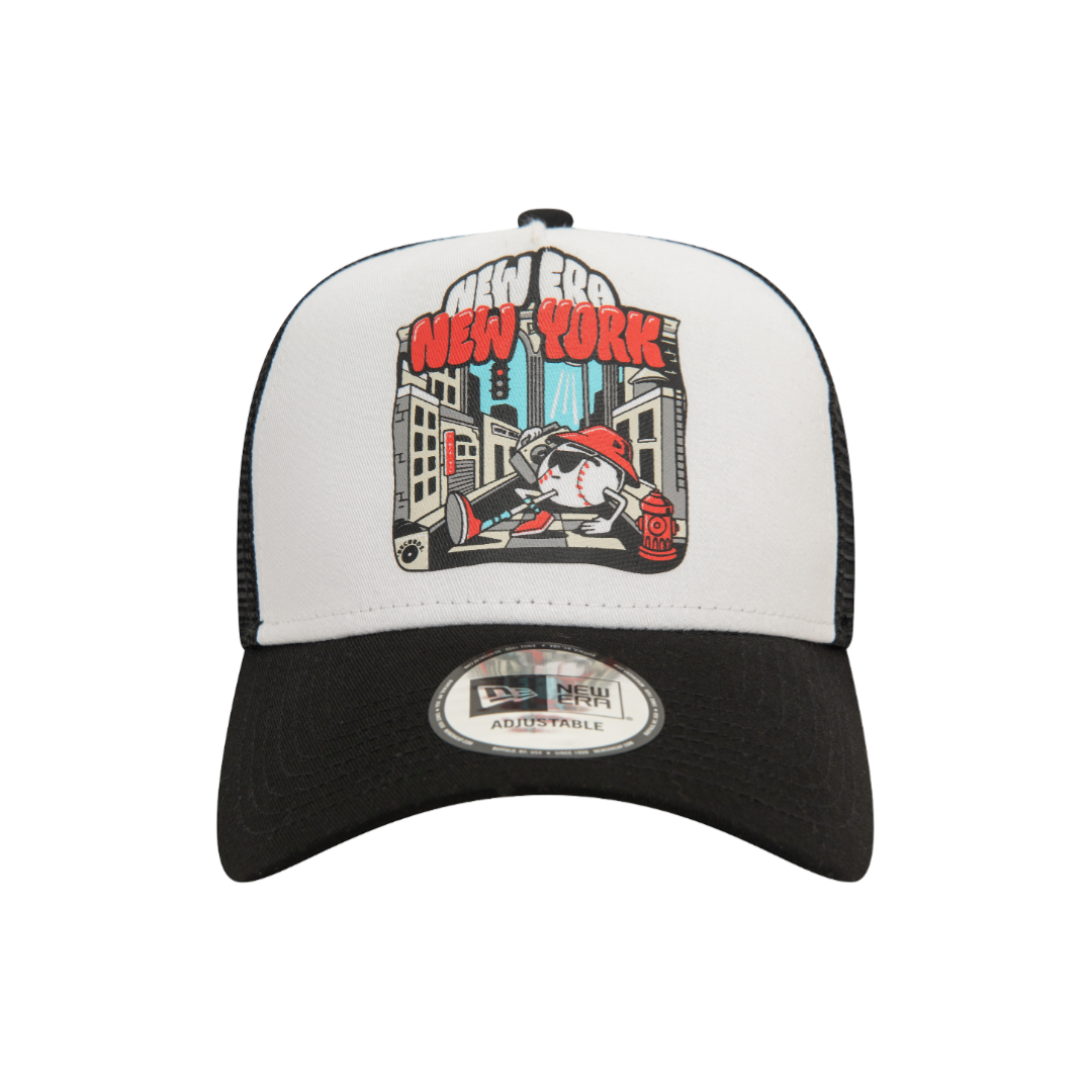 9Forty Aframe Trucker Graphic Print - Black