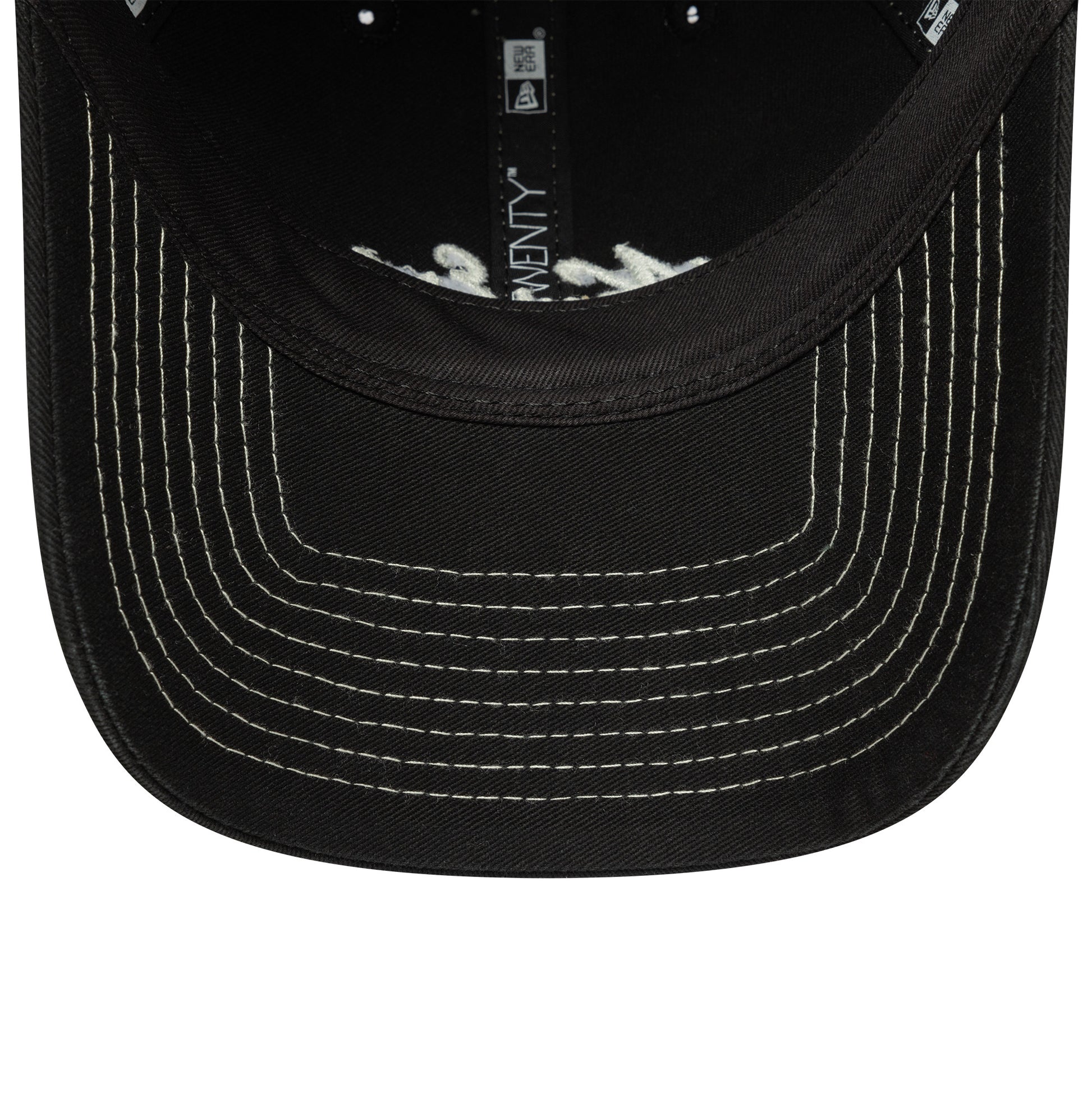 9Twenty Contrast Stitch New Era Branded - Black/White