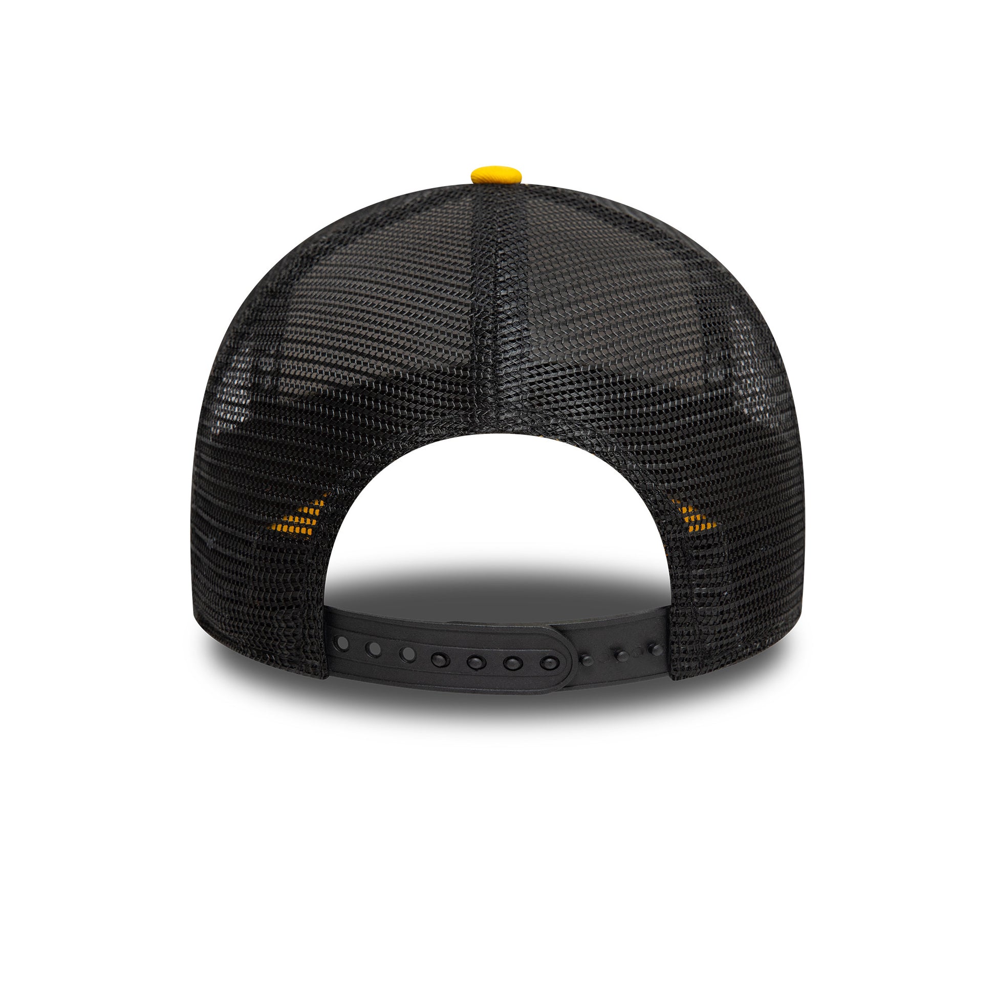 9Forty Trucker License Plate New Era Branded - Stone/Grilled Yellow