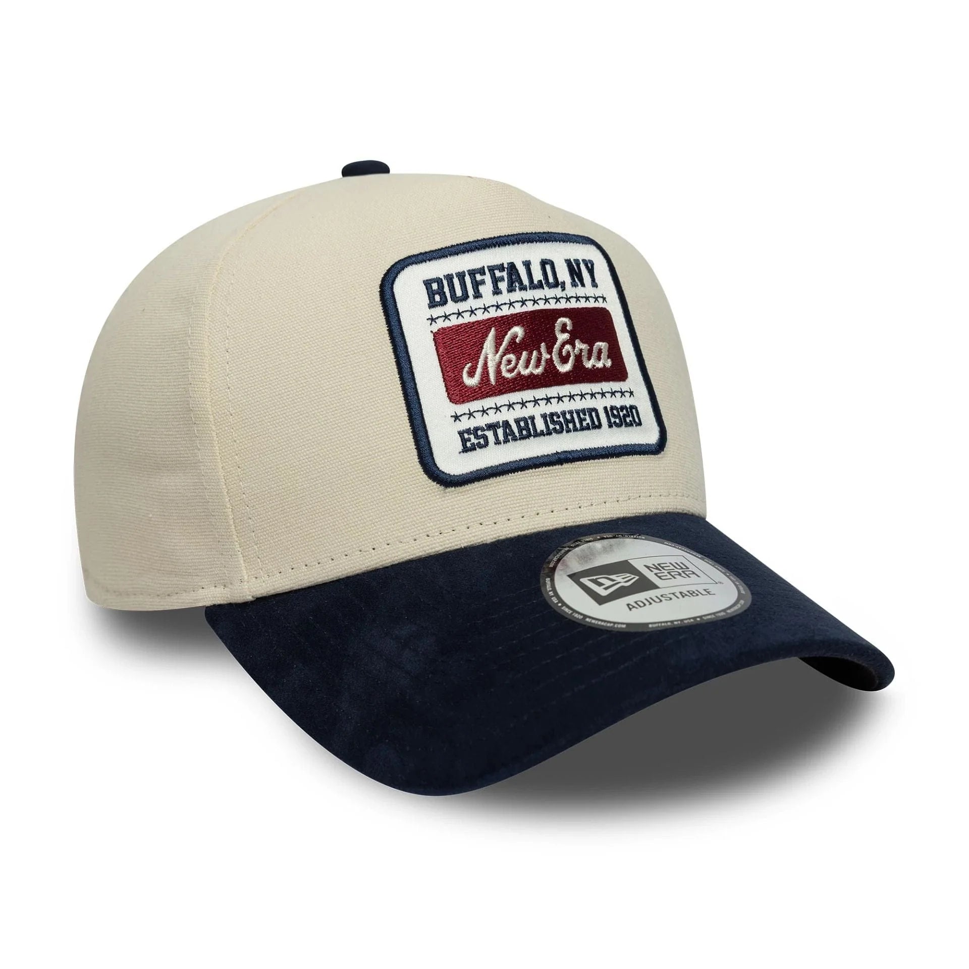 9Forty Aframe New Era Patch Suede - Offwhite/Navy