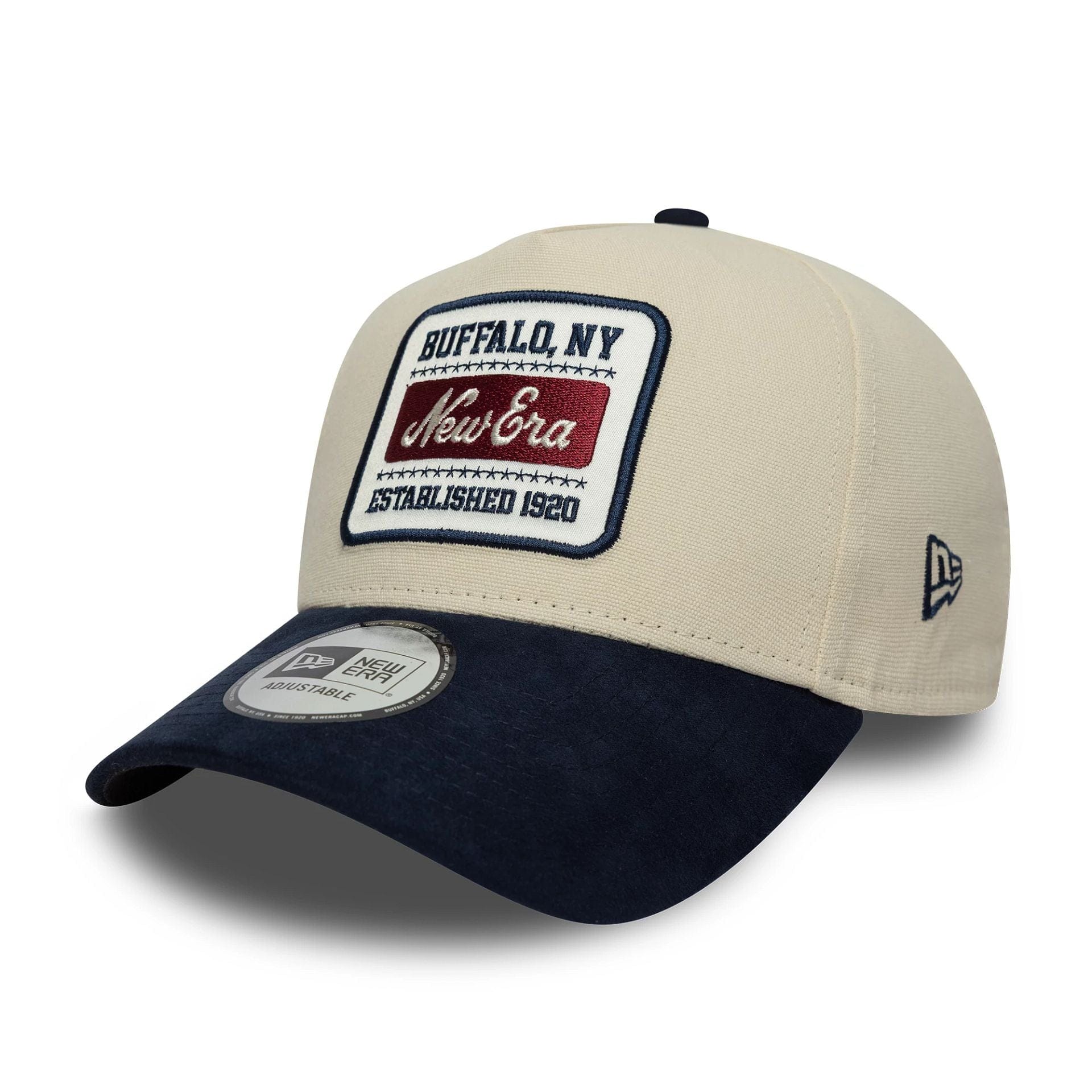 9Forty Aframe New Era Patch Suede - Offwhite/Navy