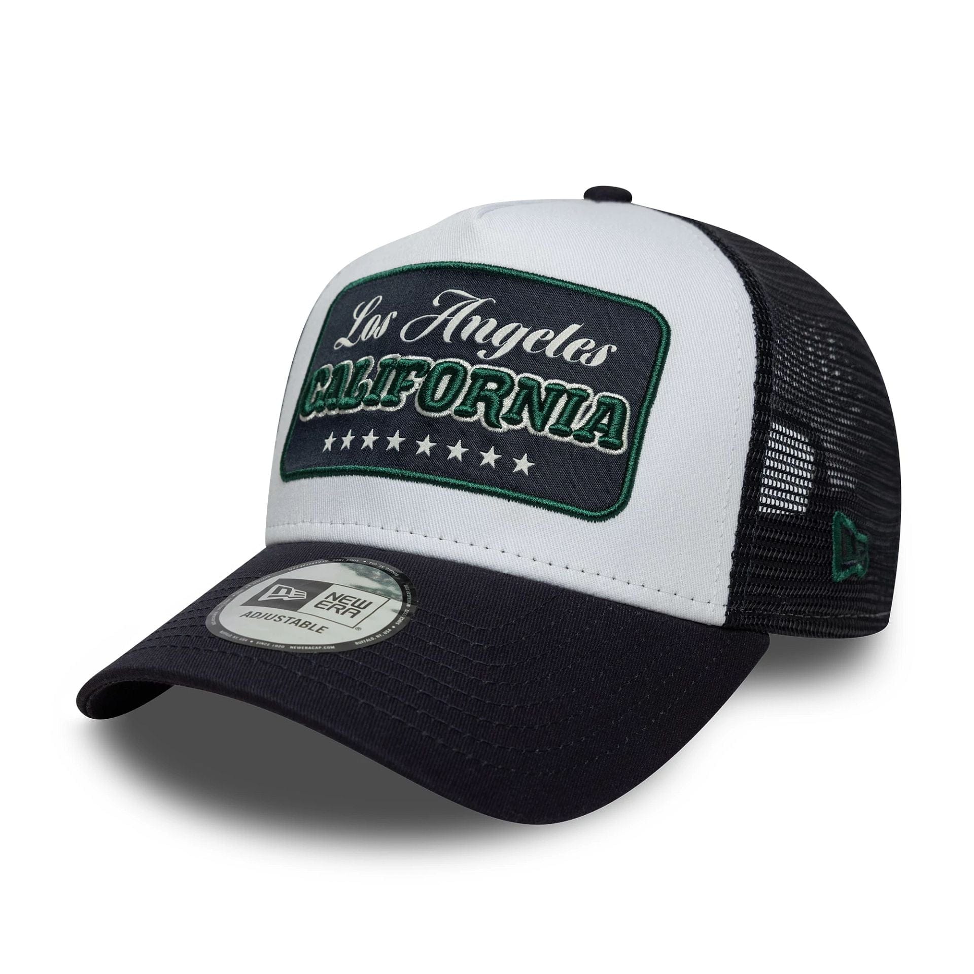 9Forty Aframe Trucker Location Patch - Navy/White