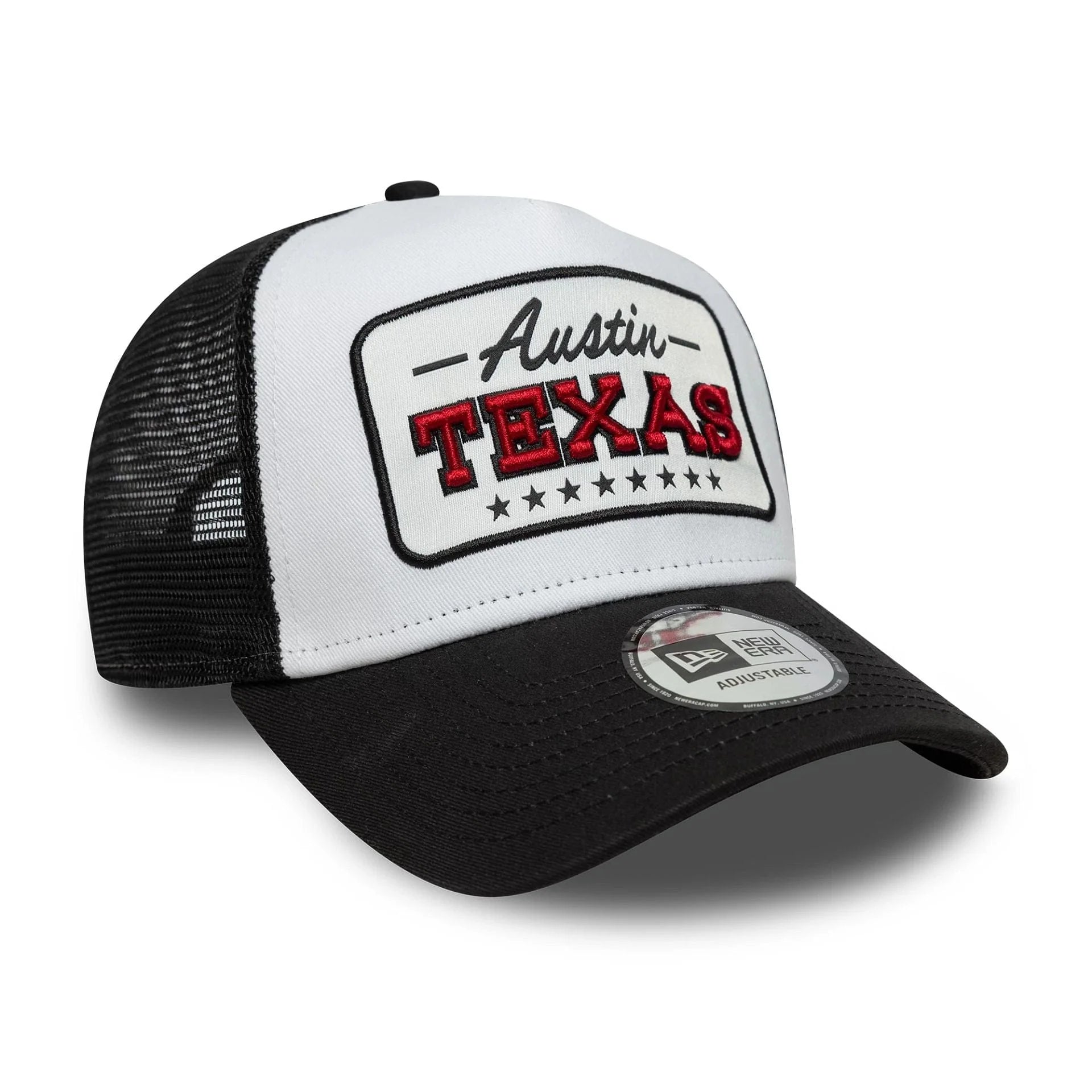 9Forty Aframe Trucker Location Patch - Black/White