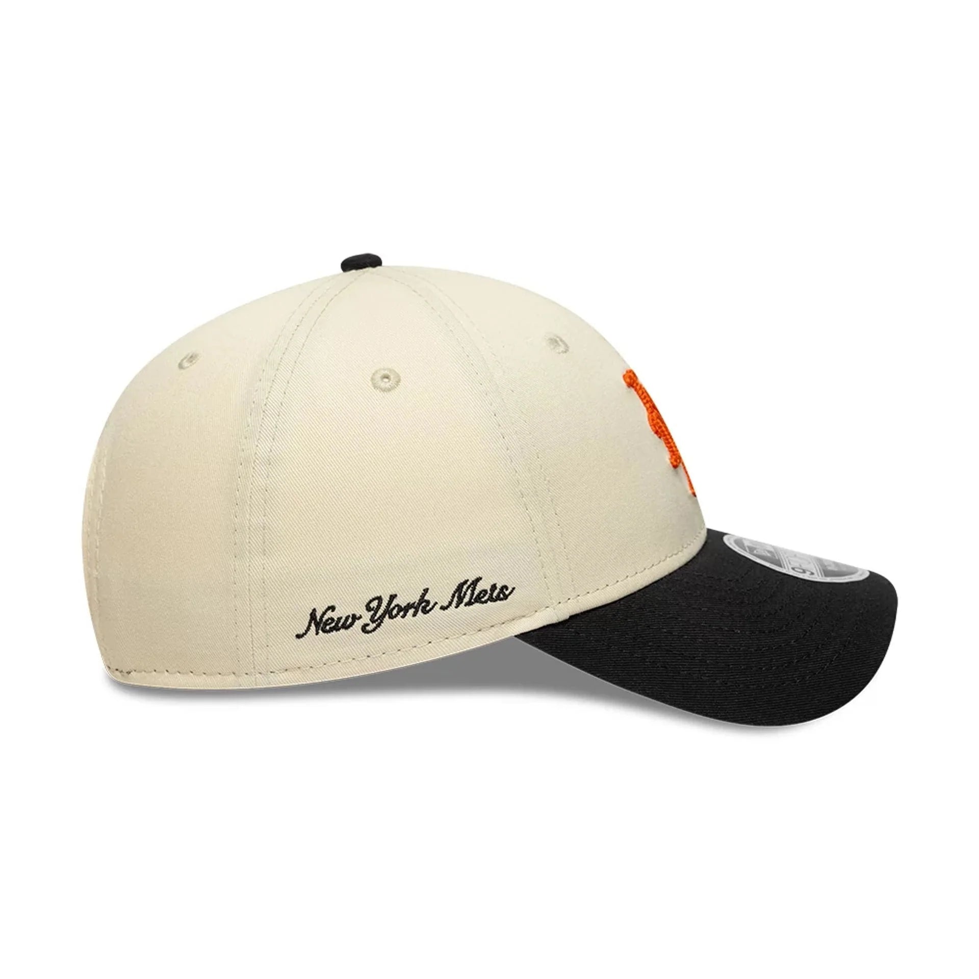 9Forty Side Script - Light Cream/Black