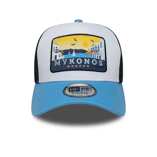 9Forty Location Patch Trucker - Blue/White/Black