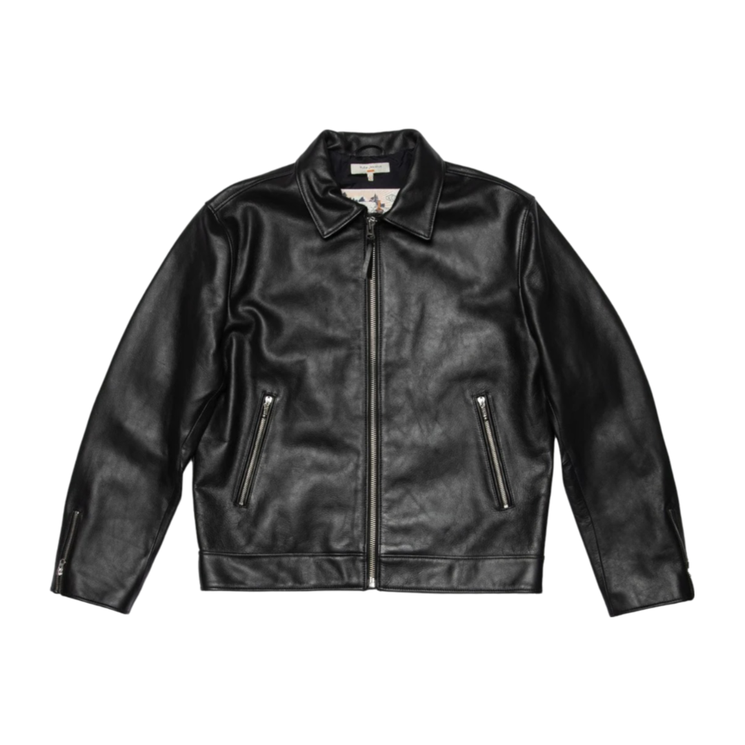Eddy Rider Leather Jacket - Black