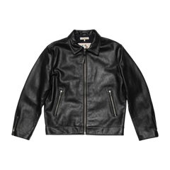 Eddy Rider Leather Jacket - Black