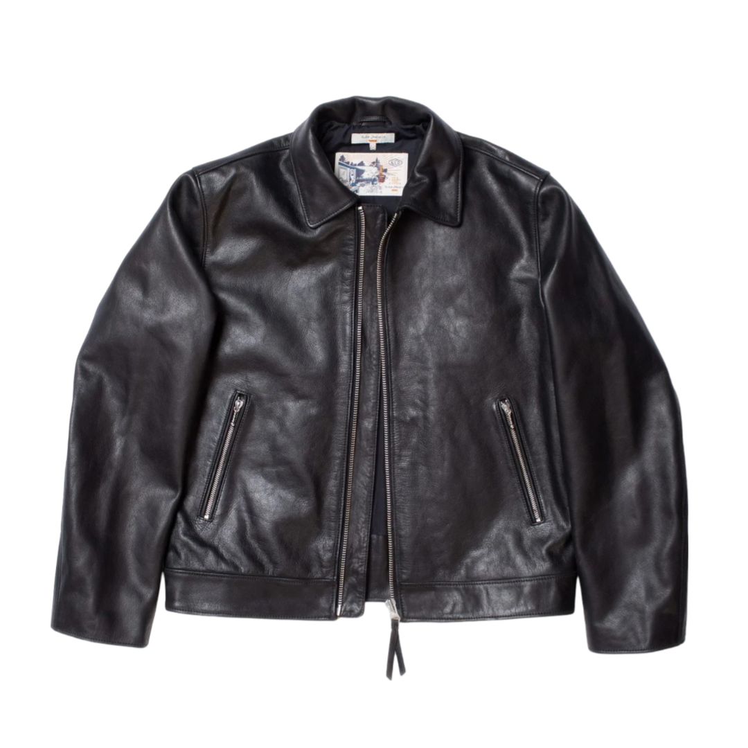 Eddy Rider Leather Jacket - Black