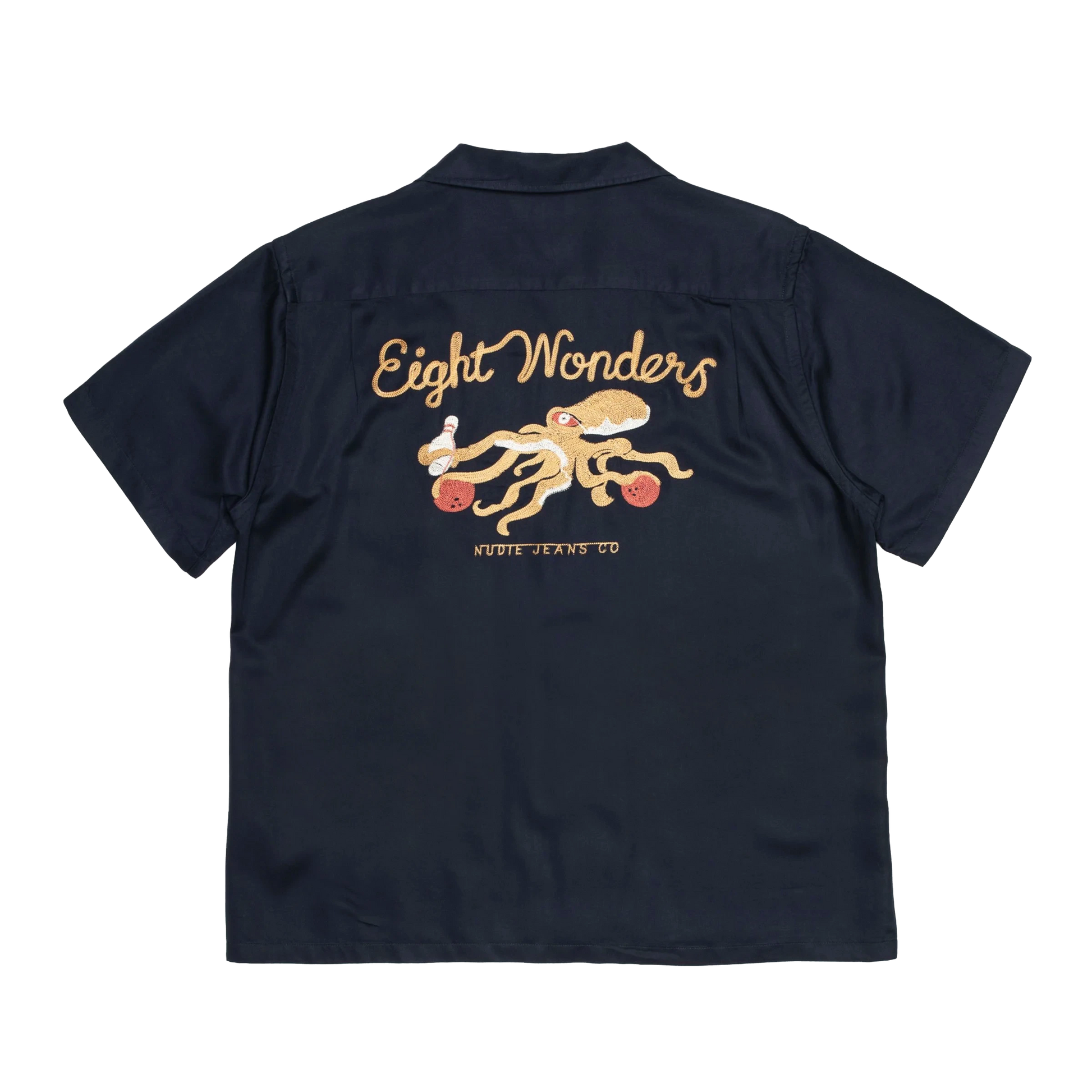 Arthur Bowling Shirt 8 Wonders - Navy