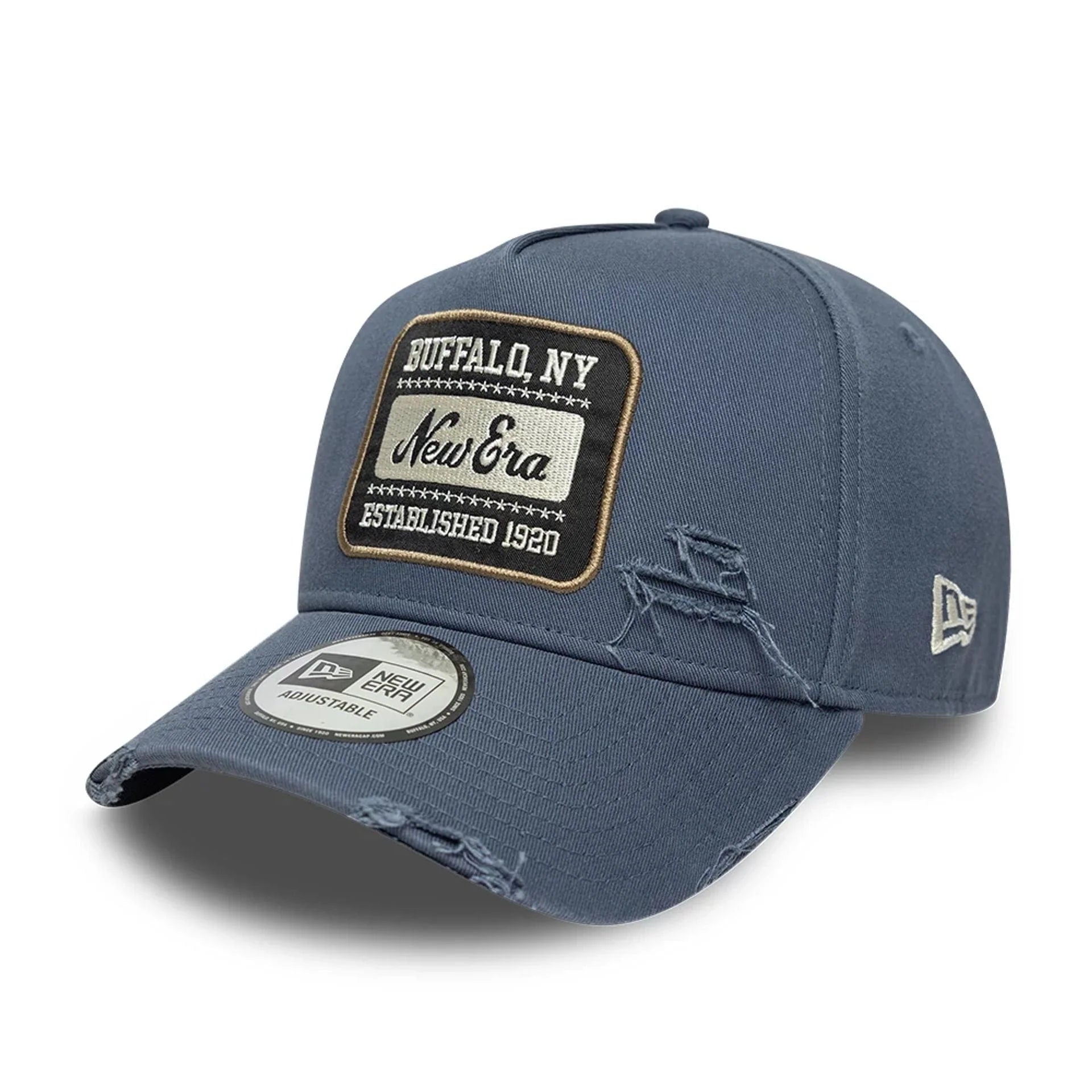 9Forty Aframe Washed New Era Patch - Dark Blue