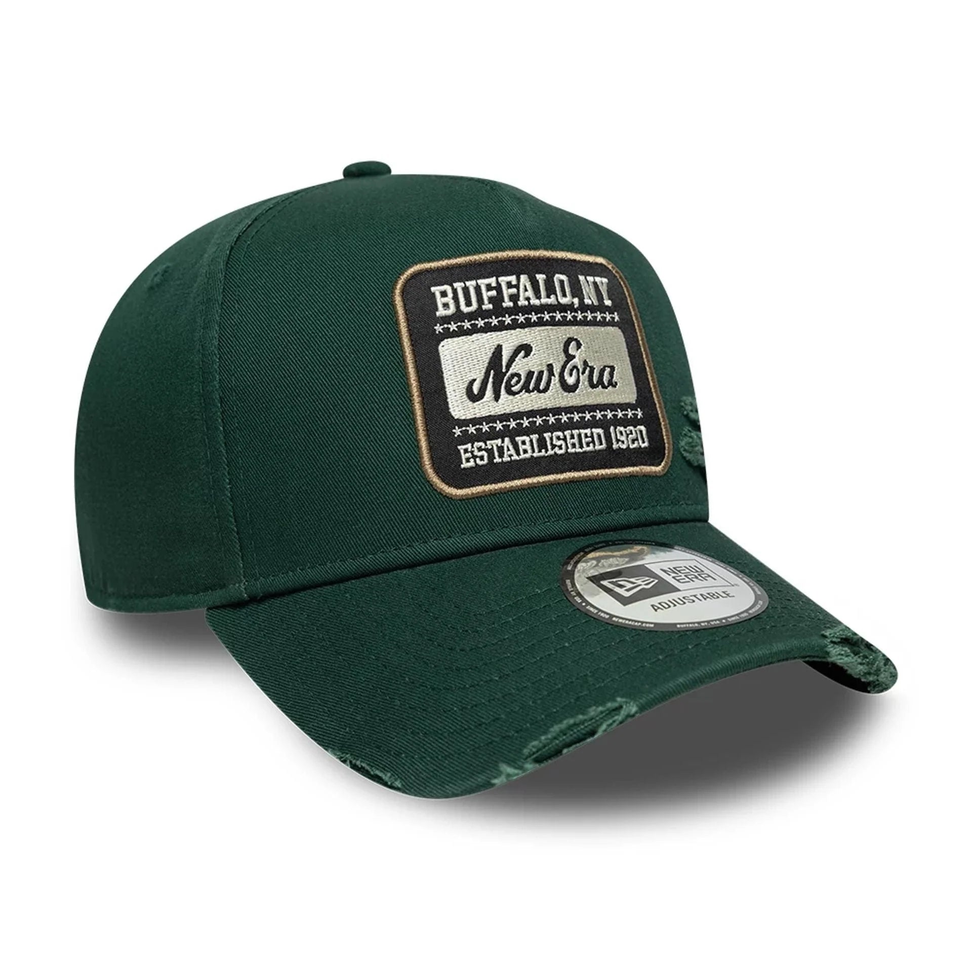 9Forty Aframe Washed New Era Patch - Dark Green