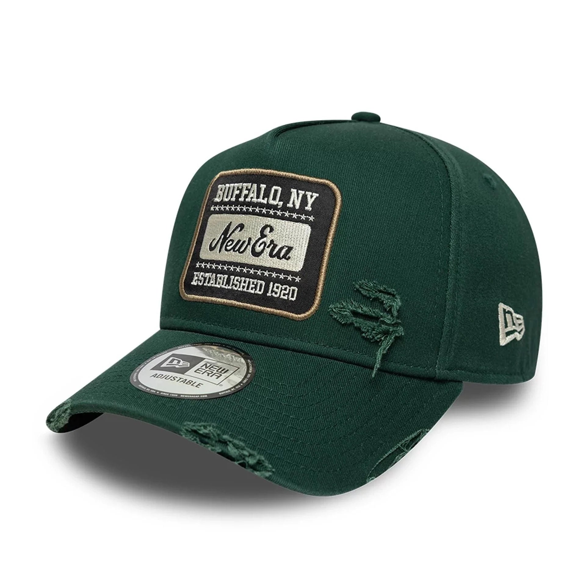 9Forty Aframe Washed New Era Patch - Dark Green
